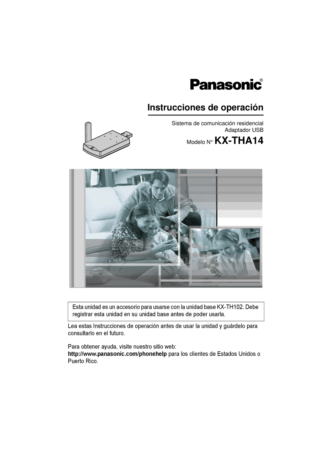 Panasonic KX-THA14 manual Instrucciones de operación 