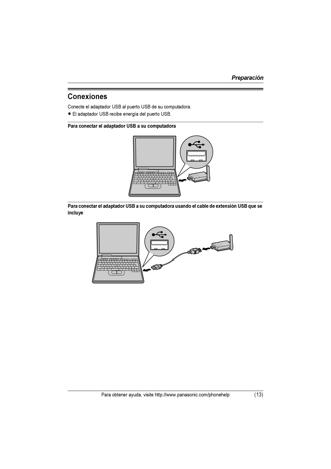 Panasonic KX-THA14 manual Conexiones 