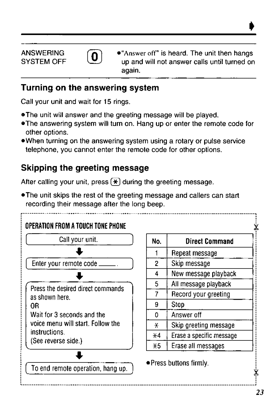 Panasonic KX-TM100B manual 