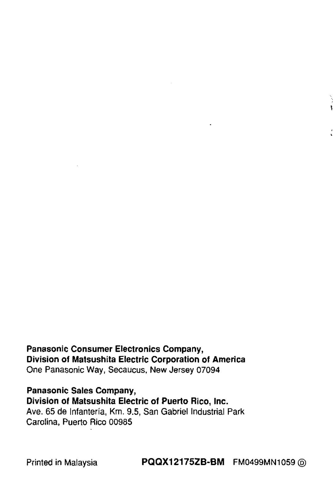 Panasonic KX-TM100B manual 