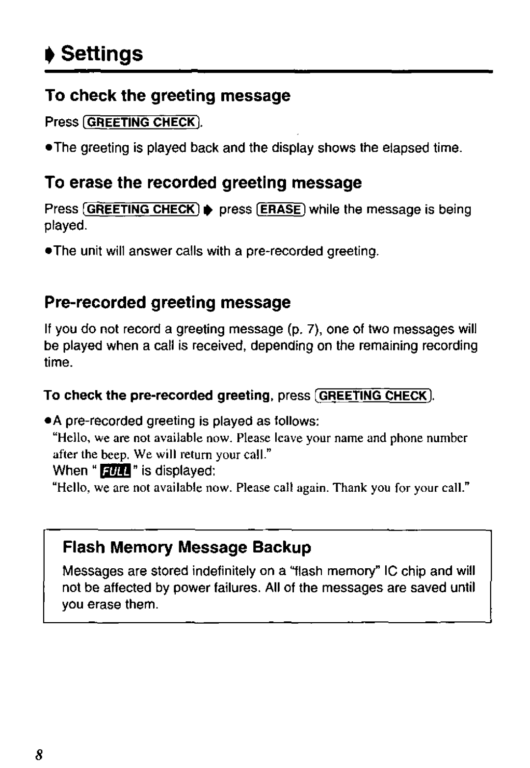 Panasonic KX-TM100B manual 