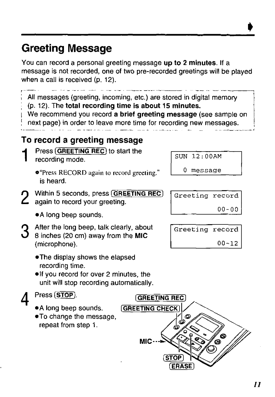 Panasonic KX-TM150B manual 