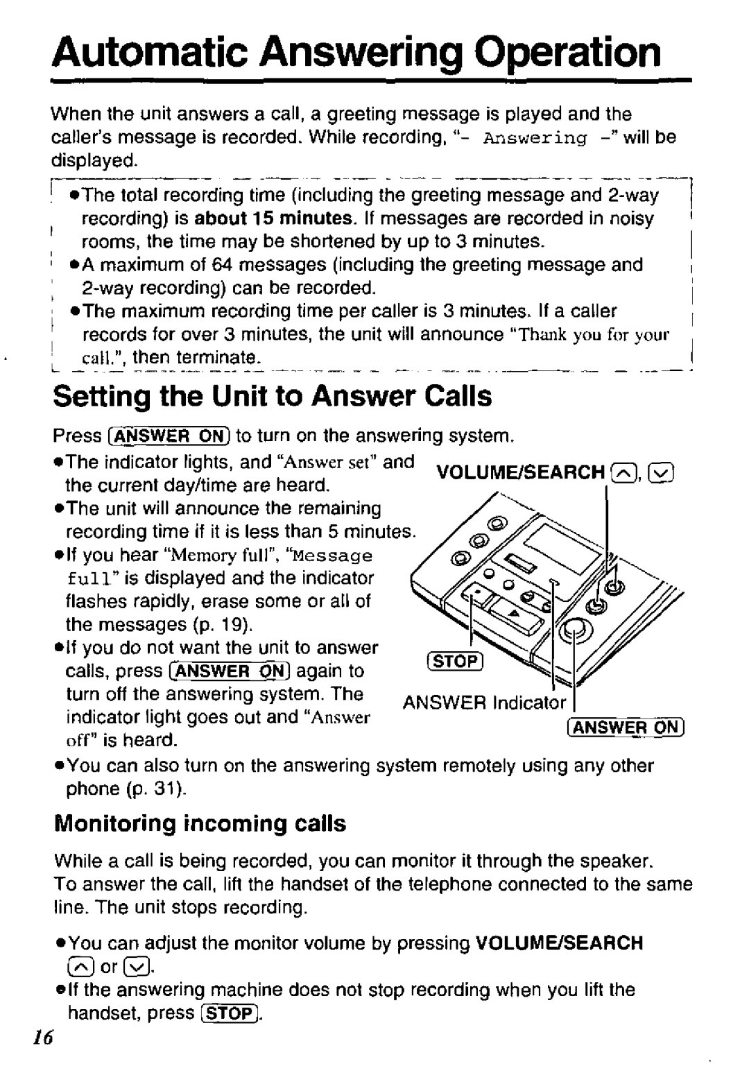 Panasonic KX-TM150B manual 