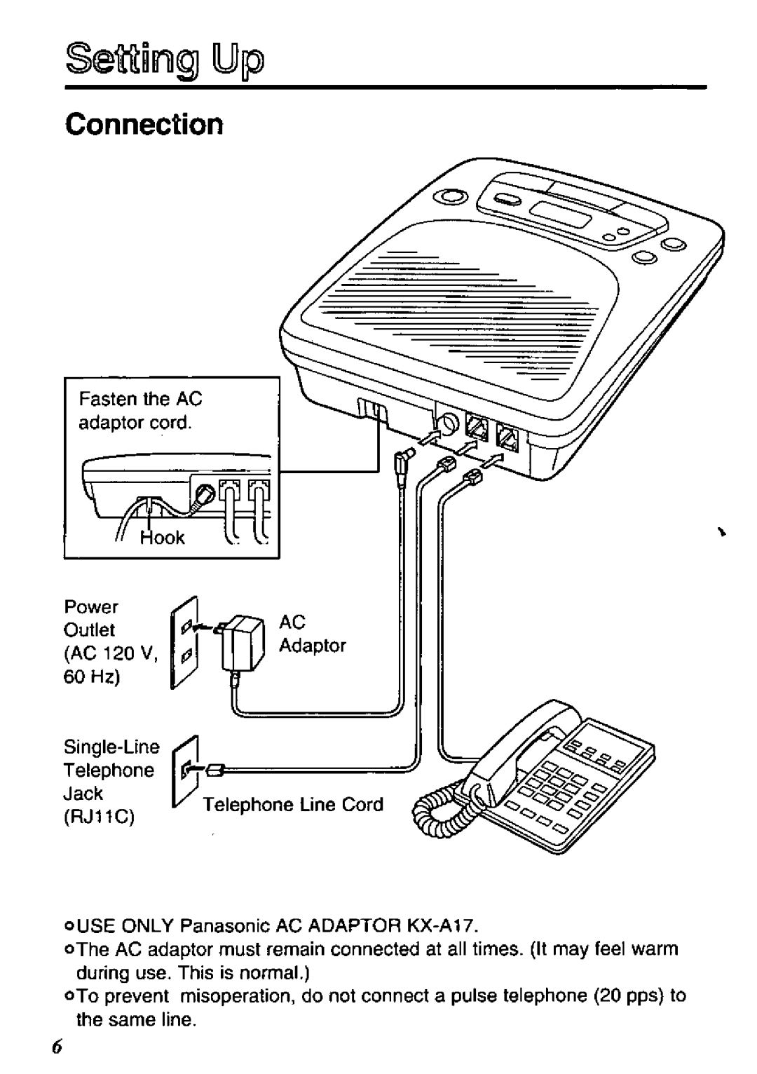 Panasonic KX-TM80-W, KX-TM80-B manual 