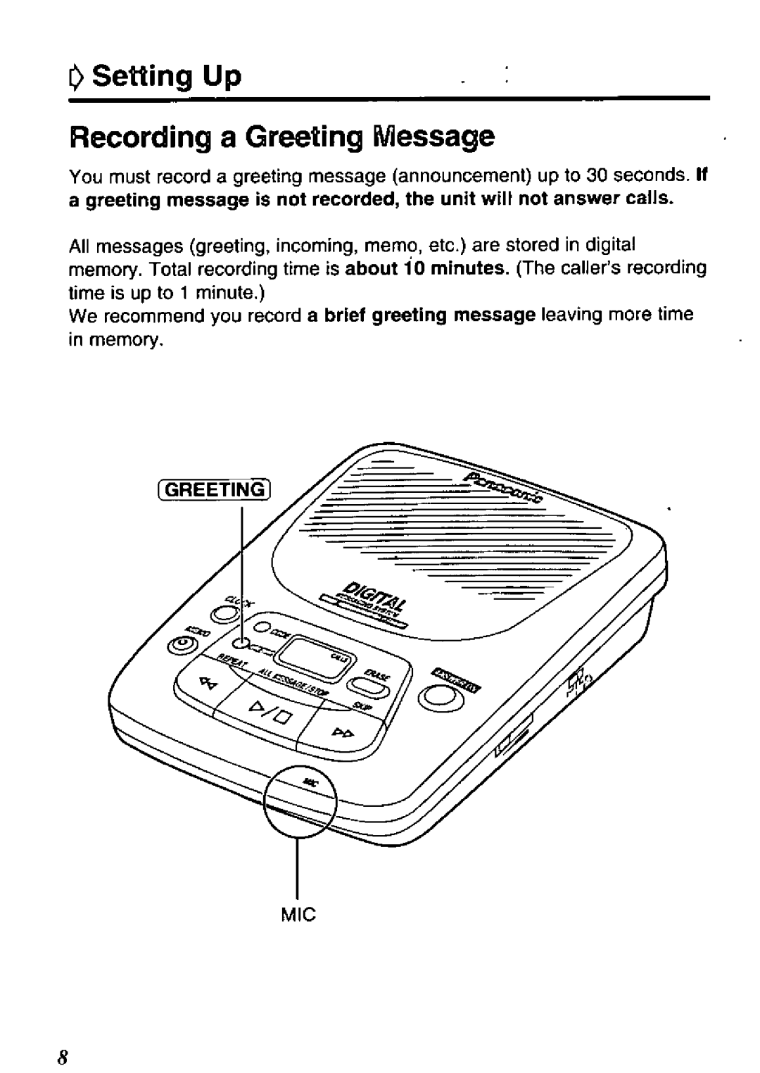 Panasonic KX-TM80-W, KX-TM80-B manual 