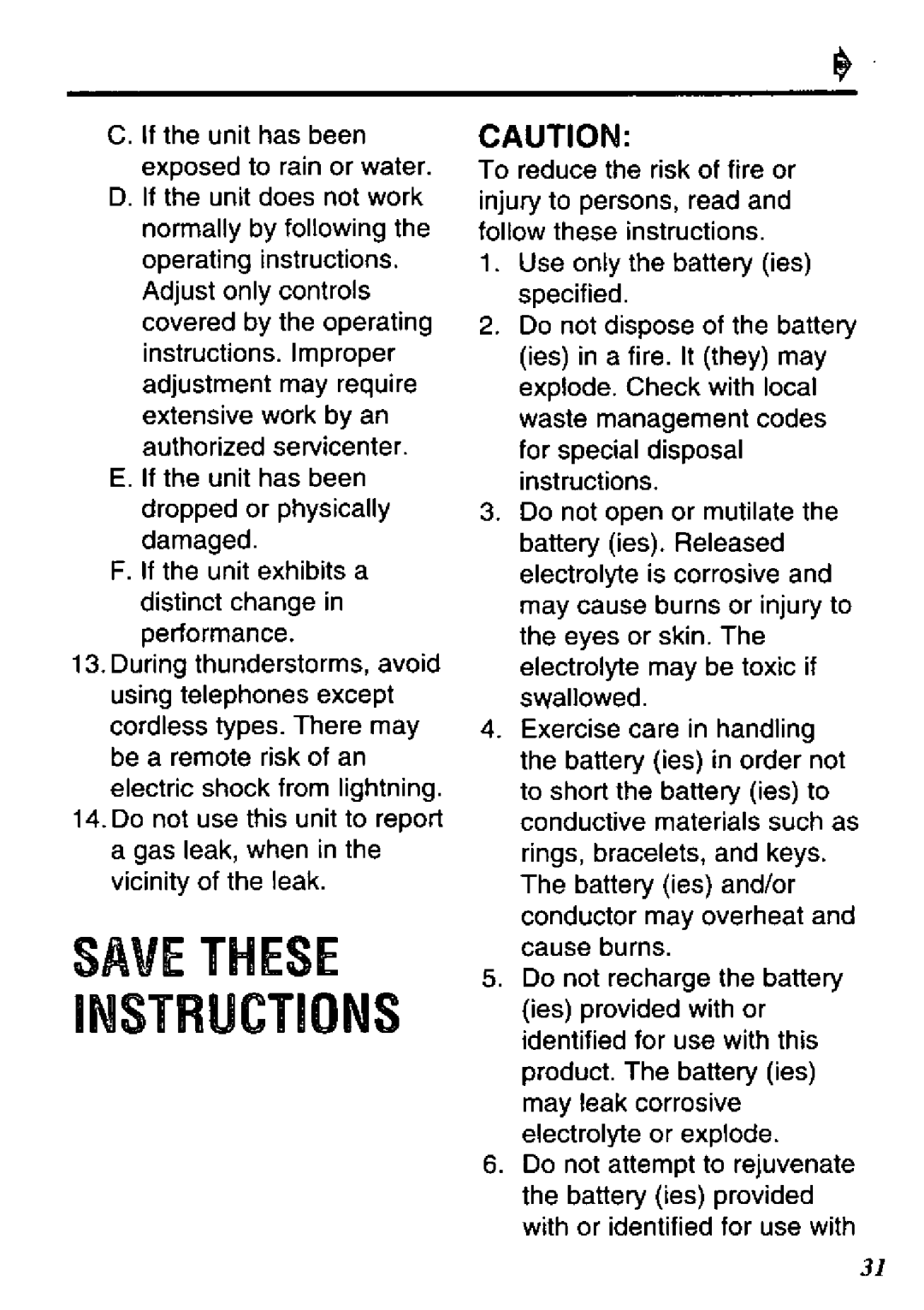 Panasonic KX-TM90-B manual 