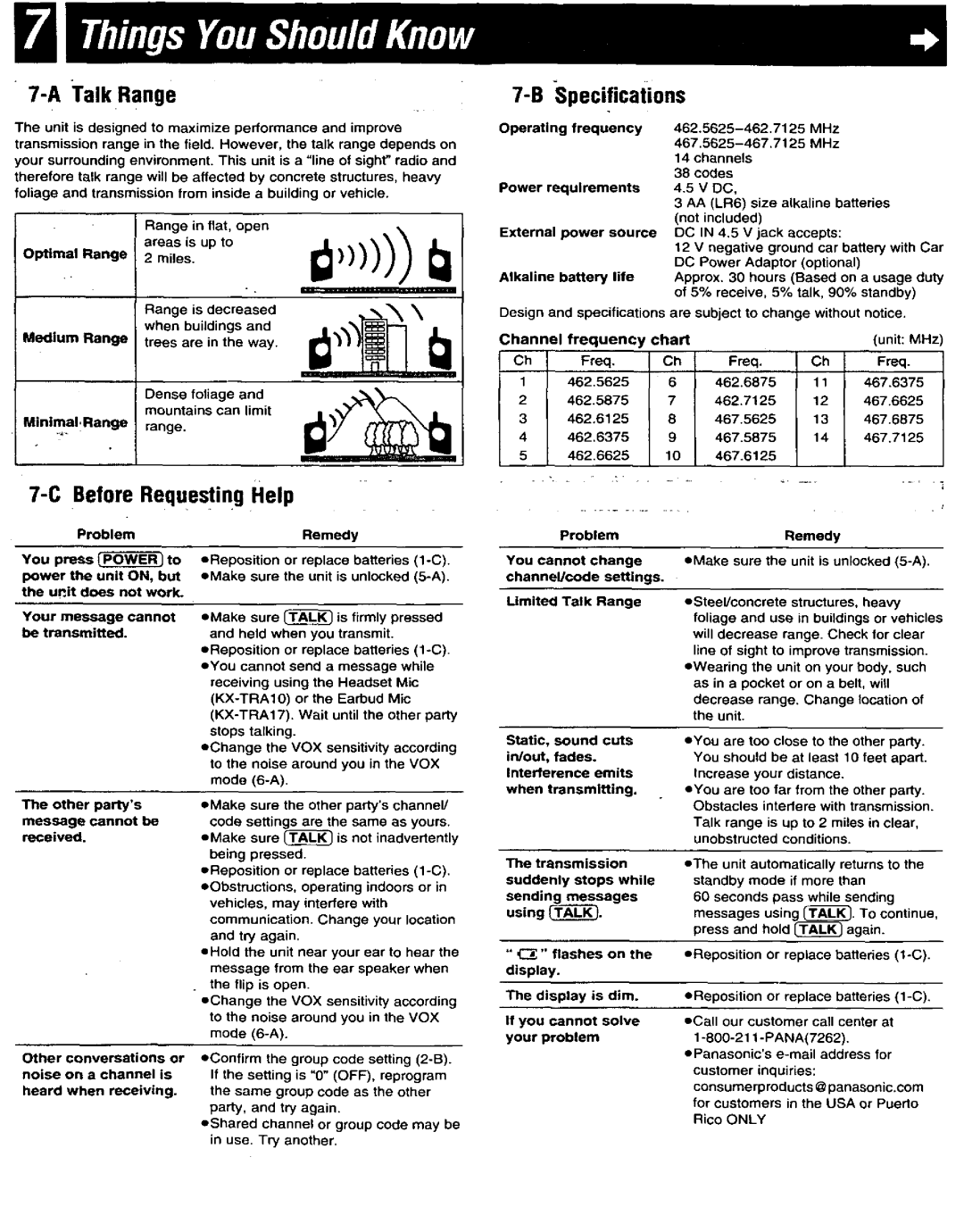 Panasonic KX-TR320F, KX-TR320B, KX-TR325S, KX-TR320S manual 