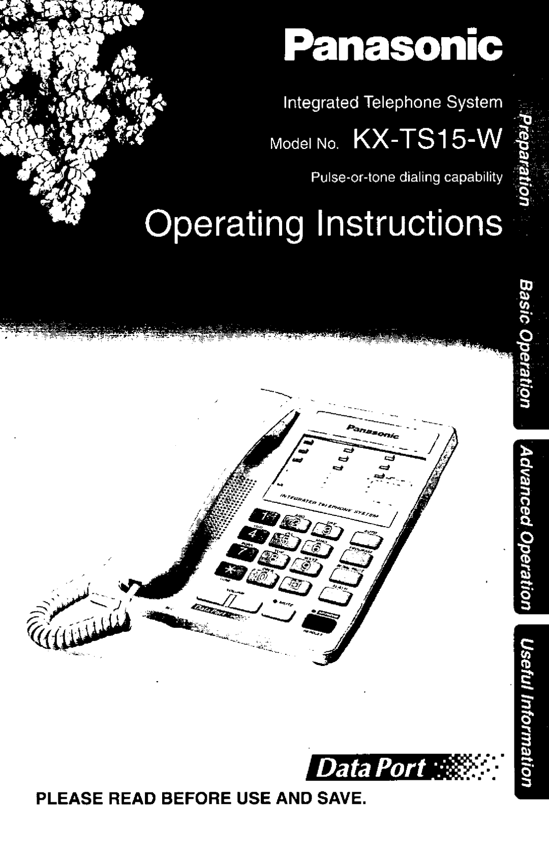 Panasonic KX-TS15-W manual 