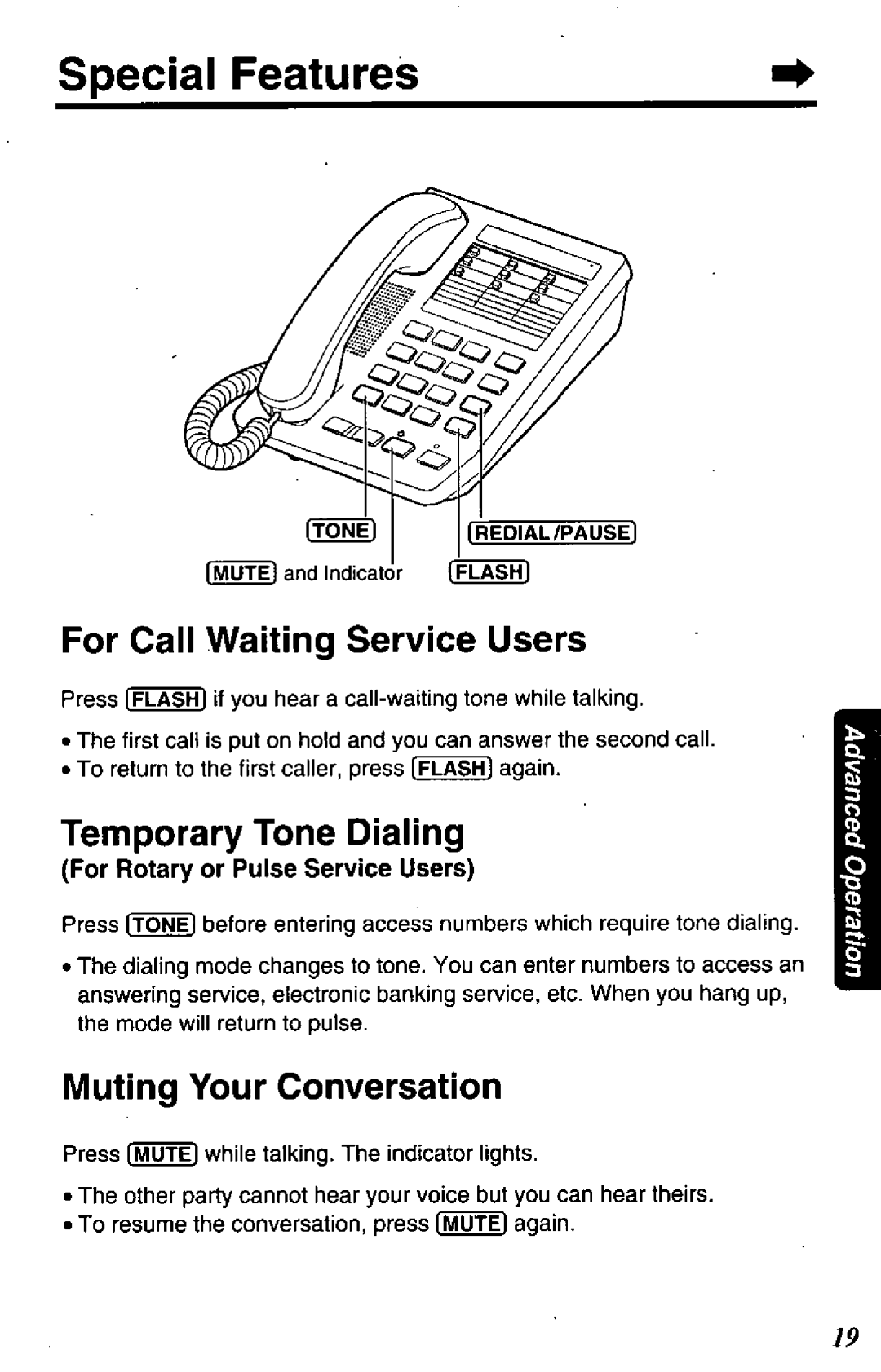 Panasonic KX-TS15-W manual 