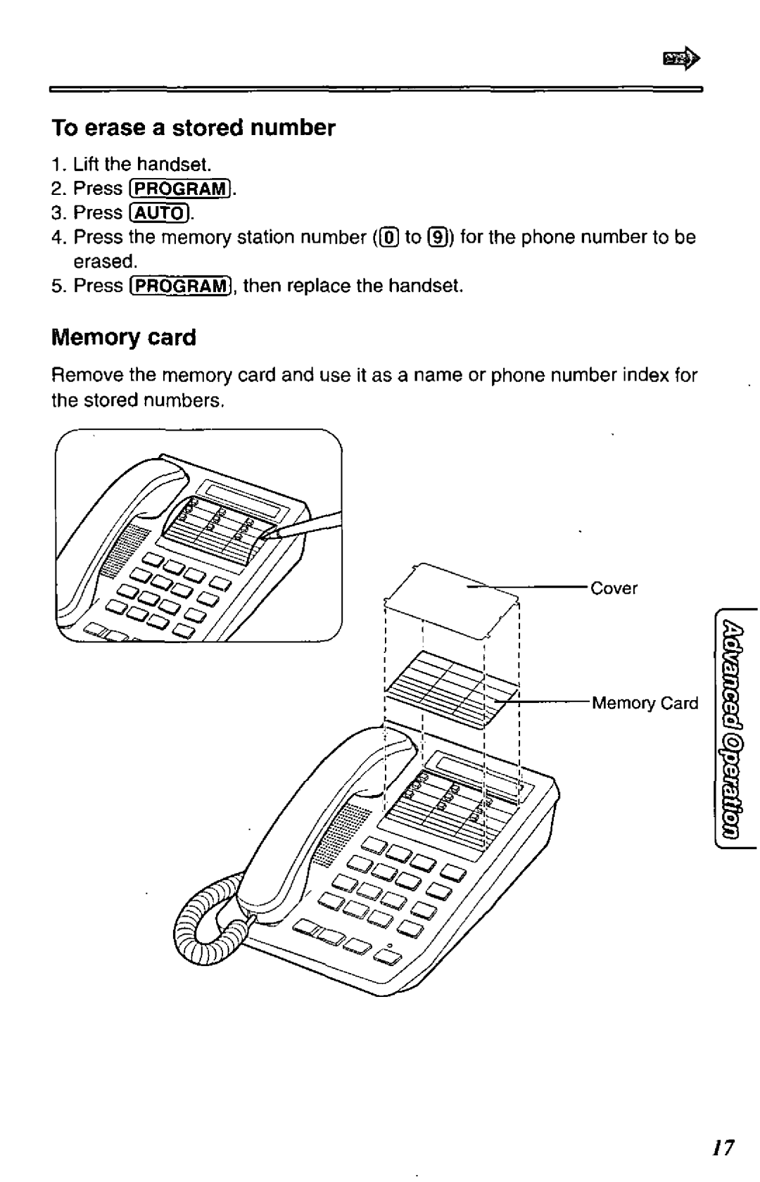 Panasonic KX-TS17-W manual 