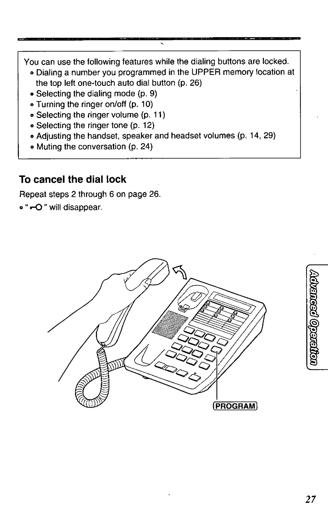 Panasonic KX-TS17-W manual 