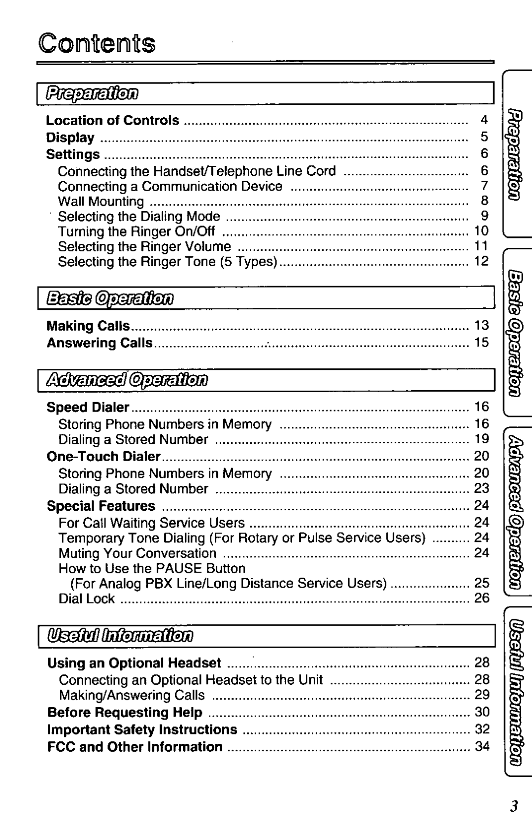 Panasonic KX-TS17-W manual 