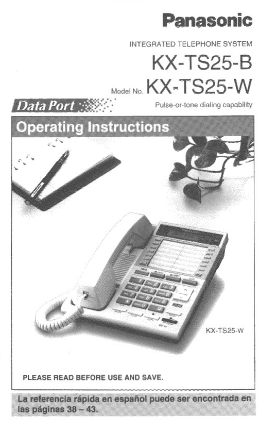 Panasonic KX-TS25-B manual 