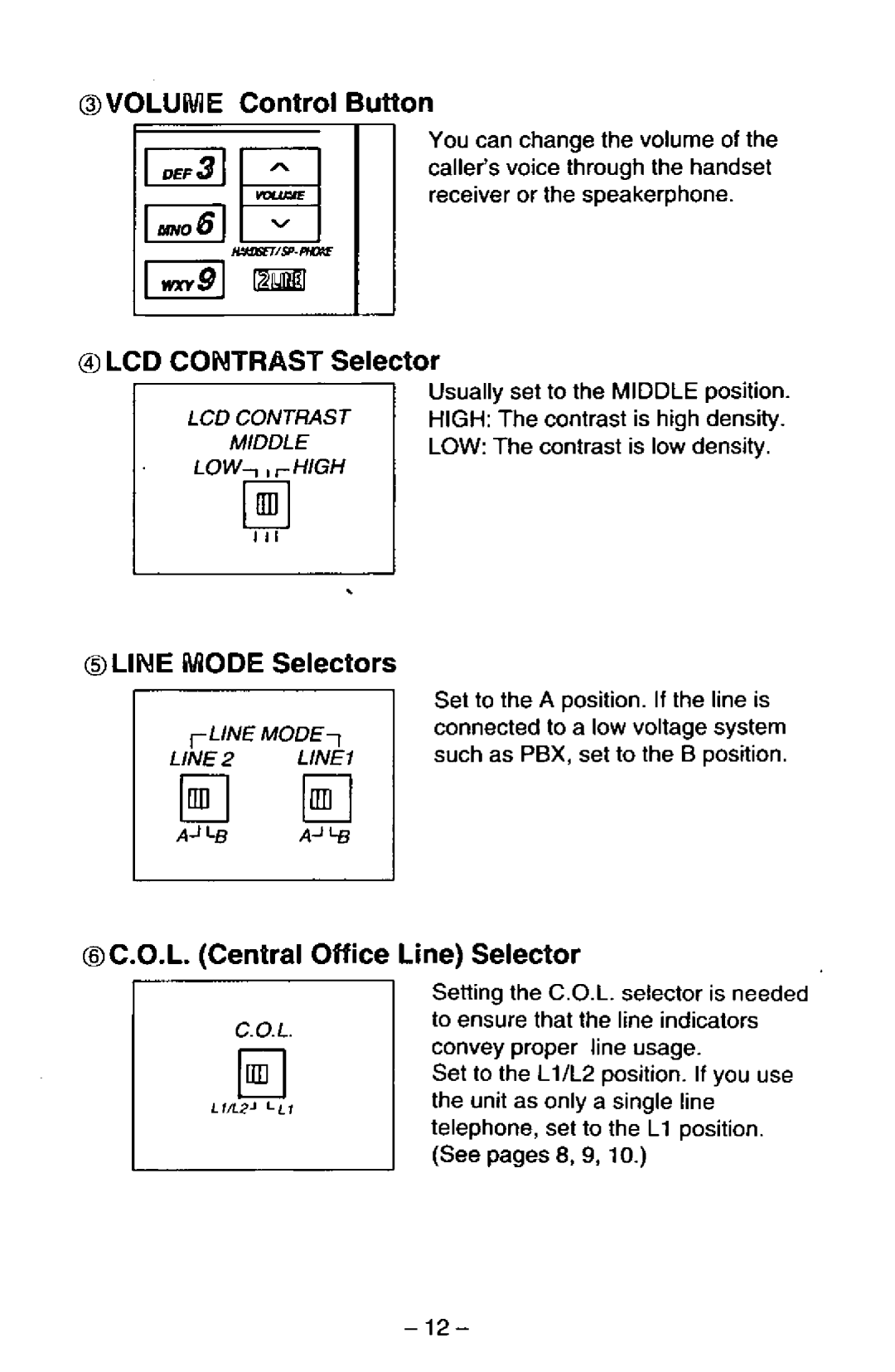 Panasonic KX-TS25-B manual 