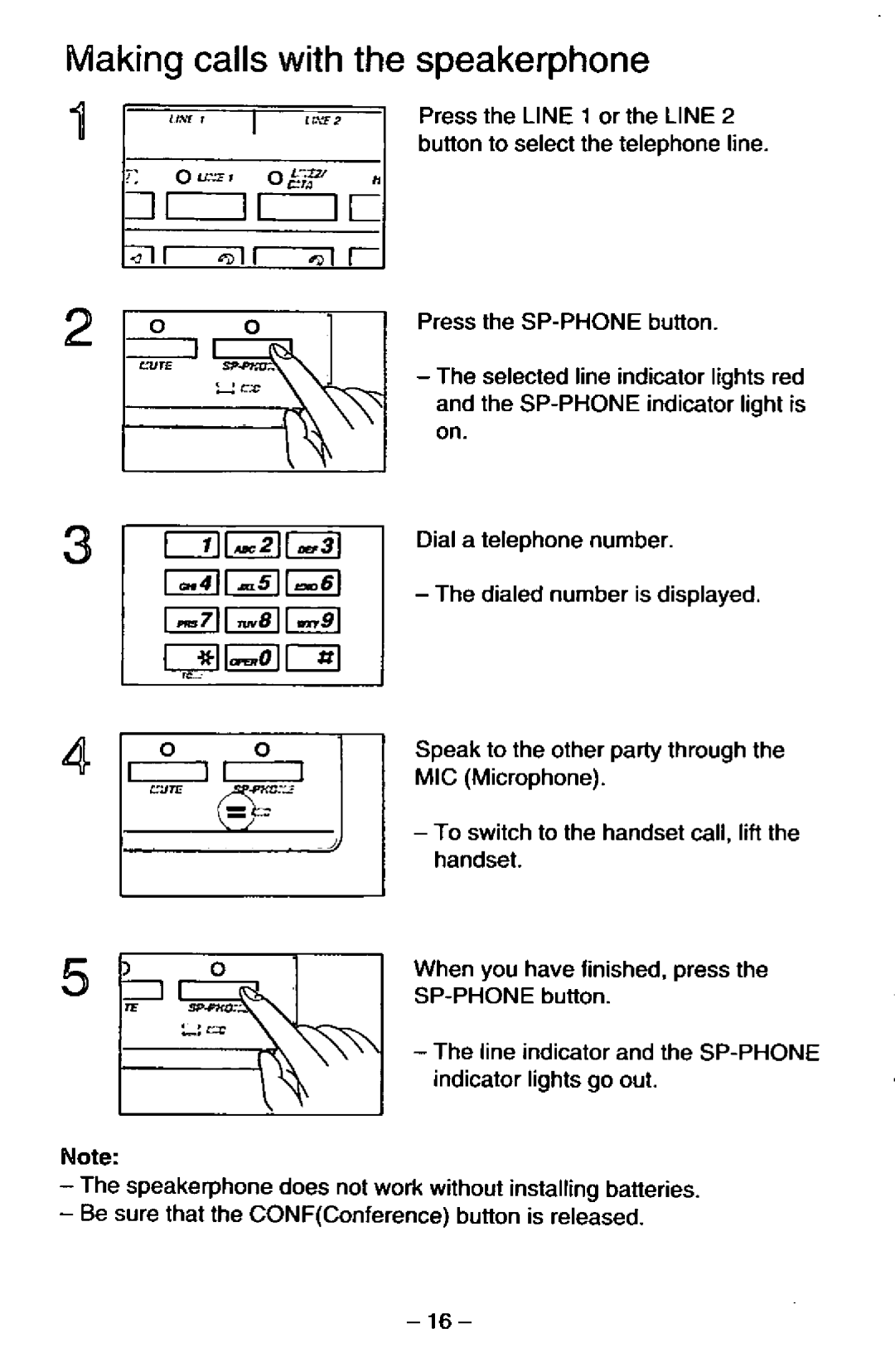 Panasonic KX-TS25-B manual 