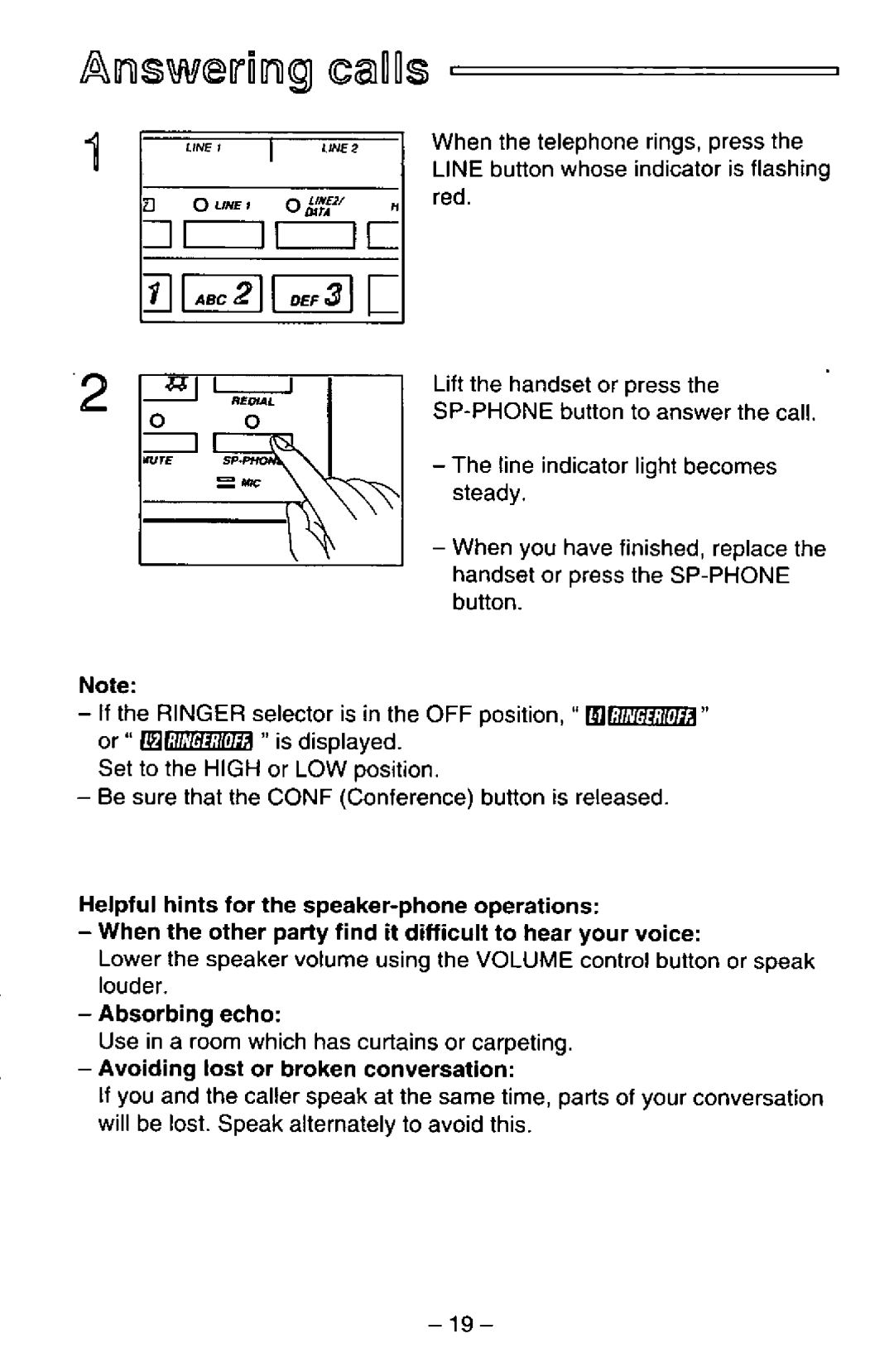 Panasonic KX-TS25-B manual 