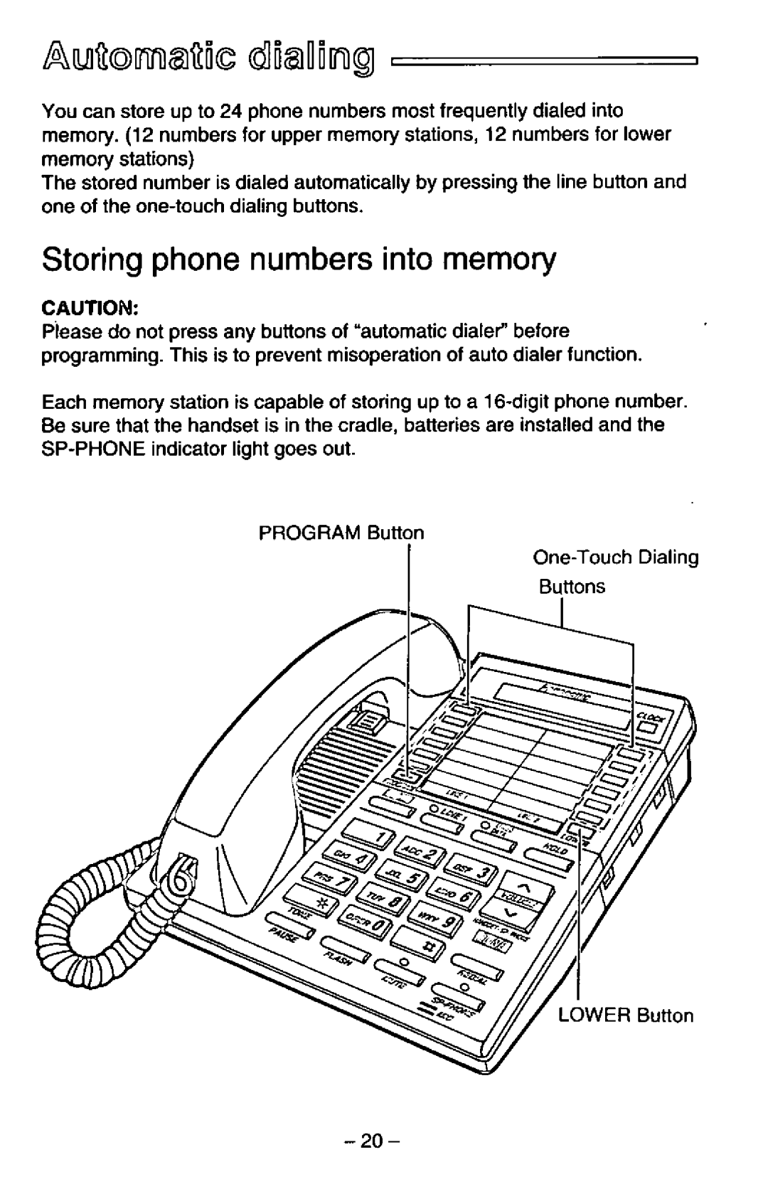 Panasonic KX-TS25-B manual 