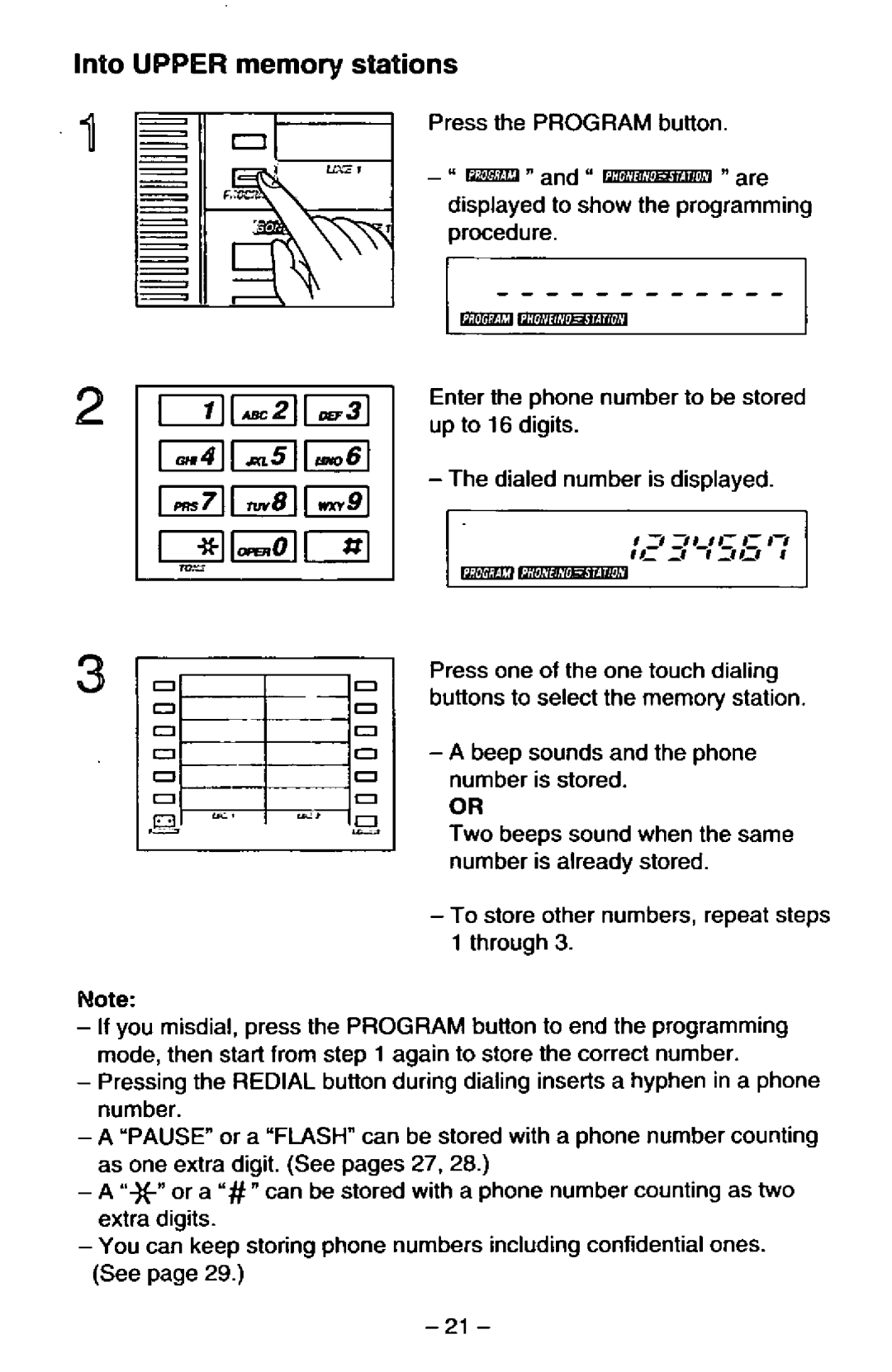 Panasonic KX-TS25-B manual 