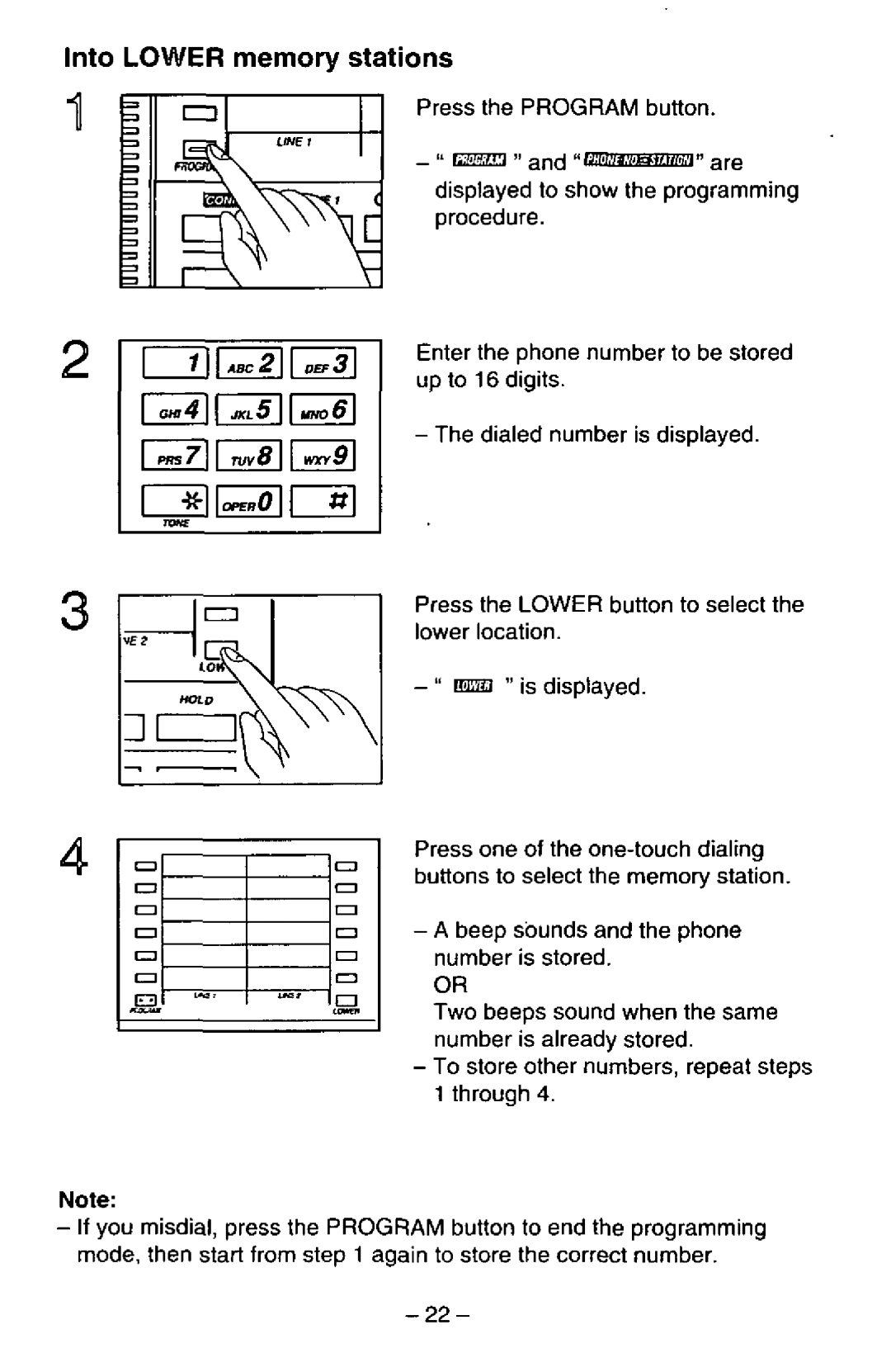 Panasonic KX-TS25-B manual 