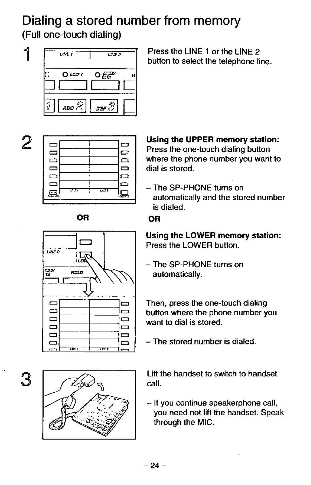 Panasonic KX-TS25-B manual 