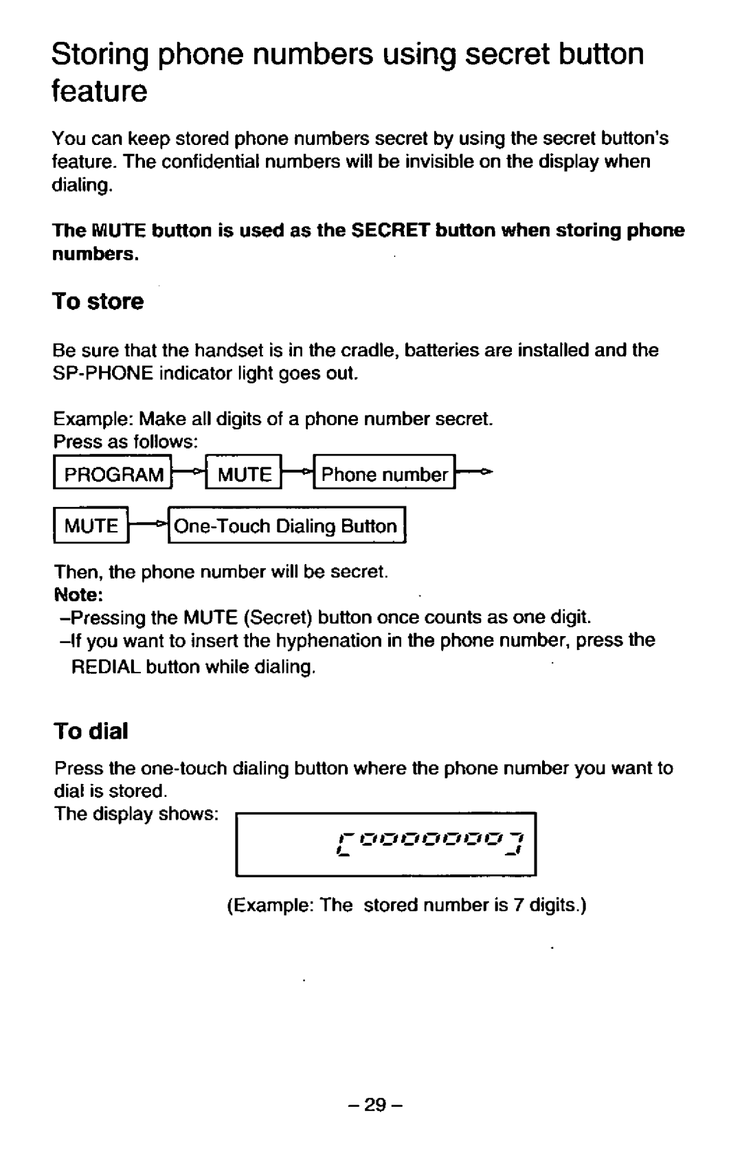 Panasonic KX-TS25-B manual 