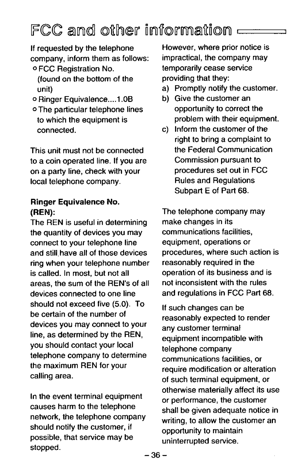 Panasonic KX-TS25-B manual 