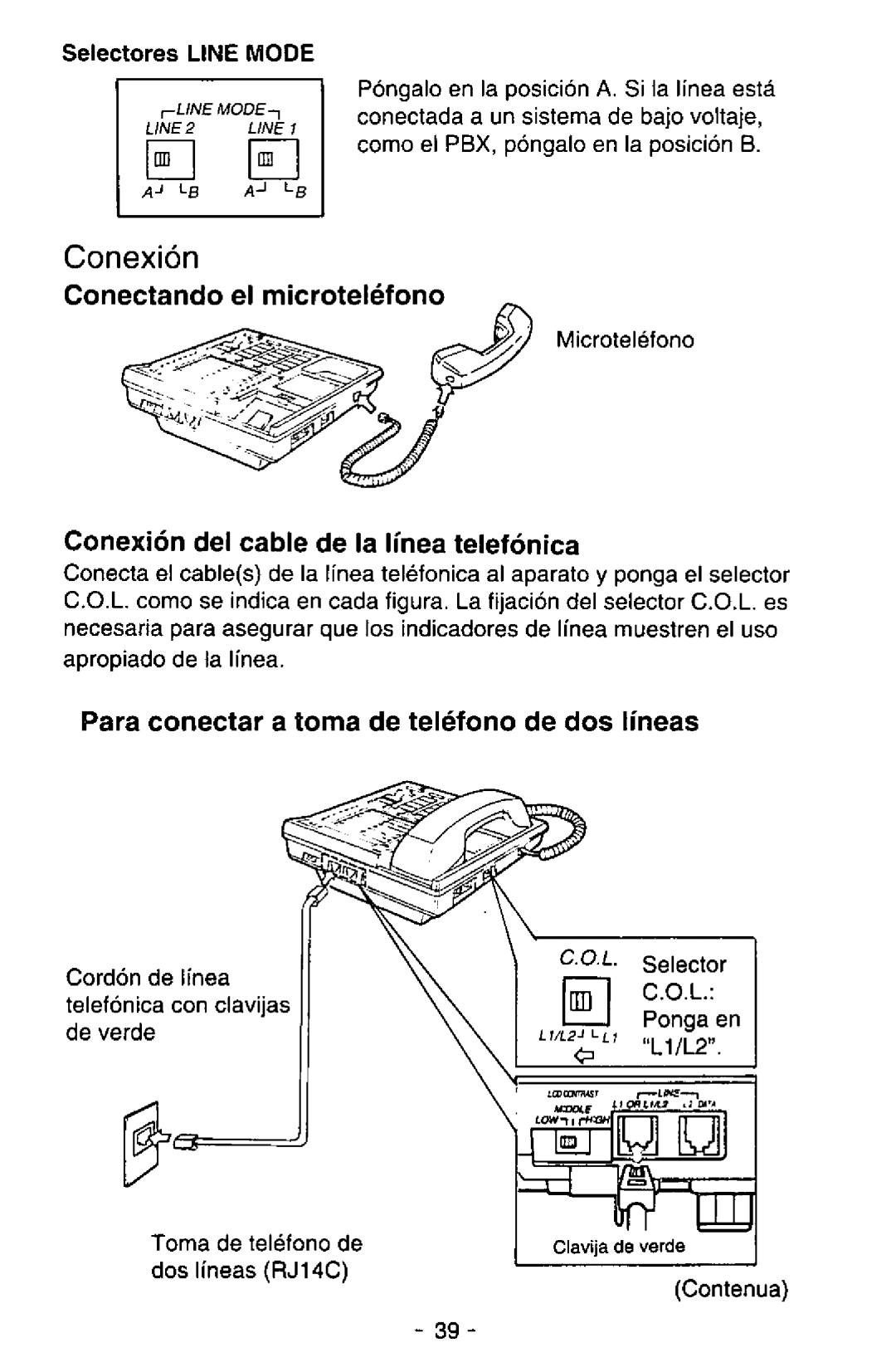 Panasonic KX-TS25-B manual 