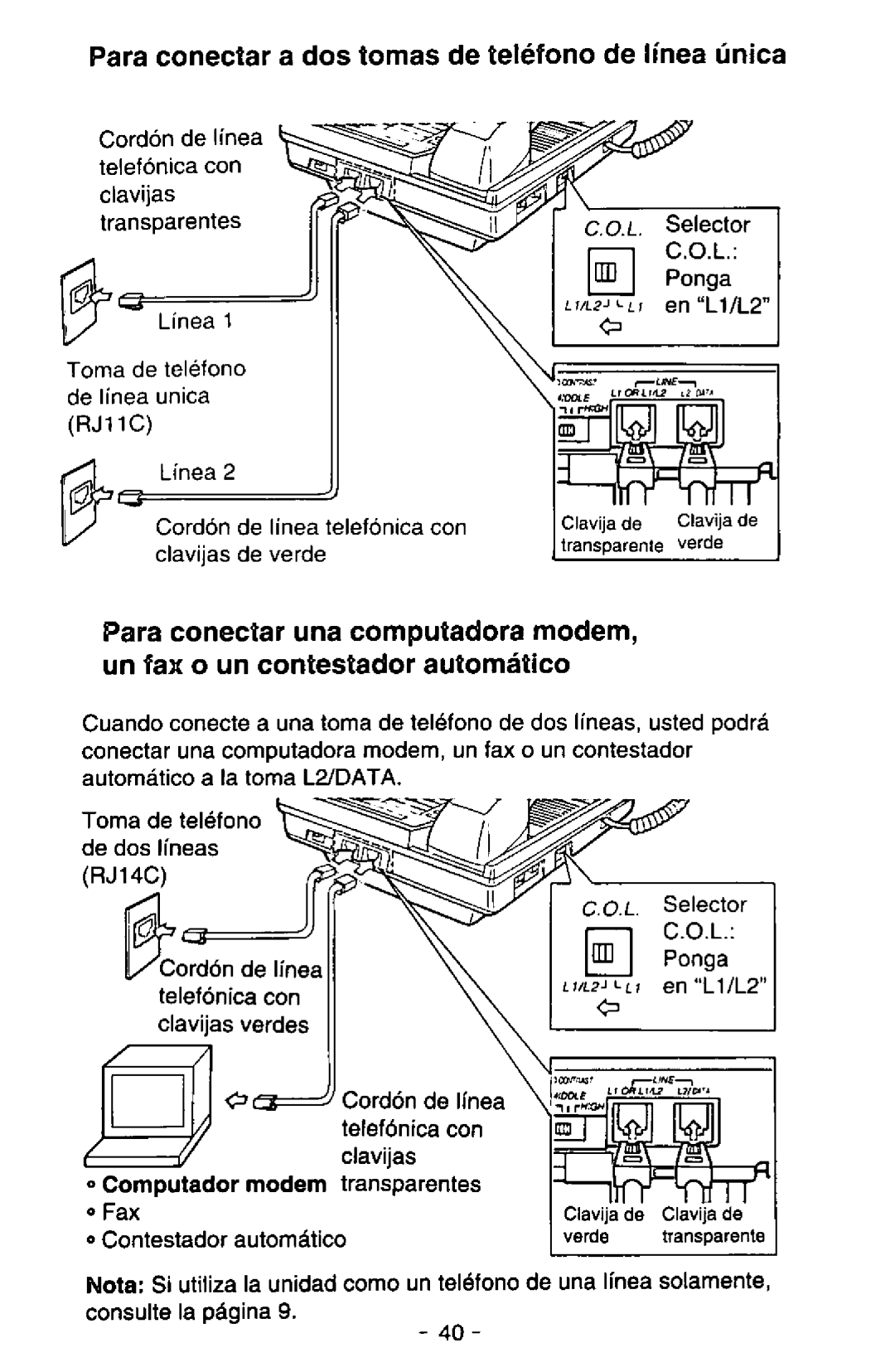 Panasonic KX-TS25-B manual 