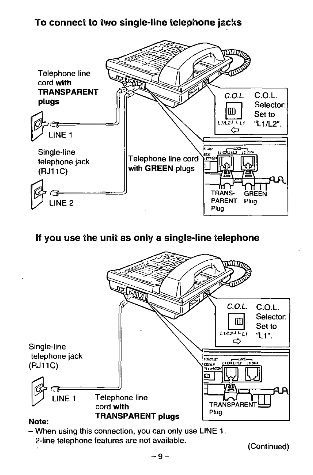 Panasonic KX-TS25-B manual 