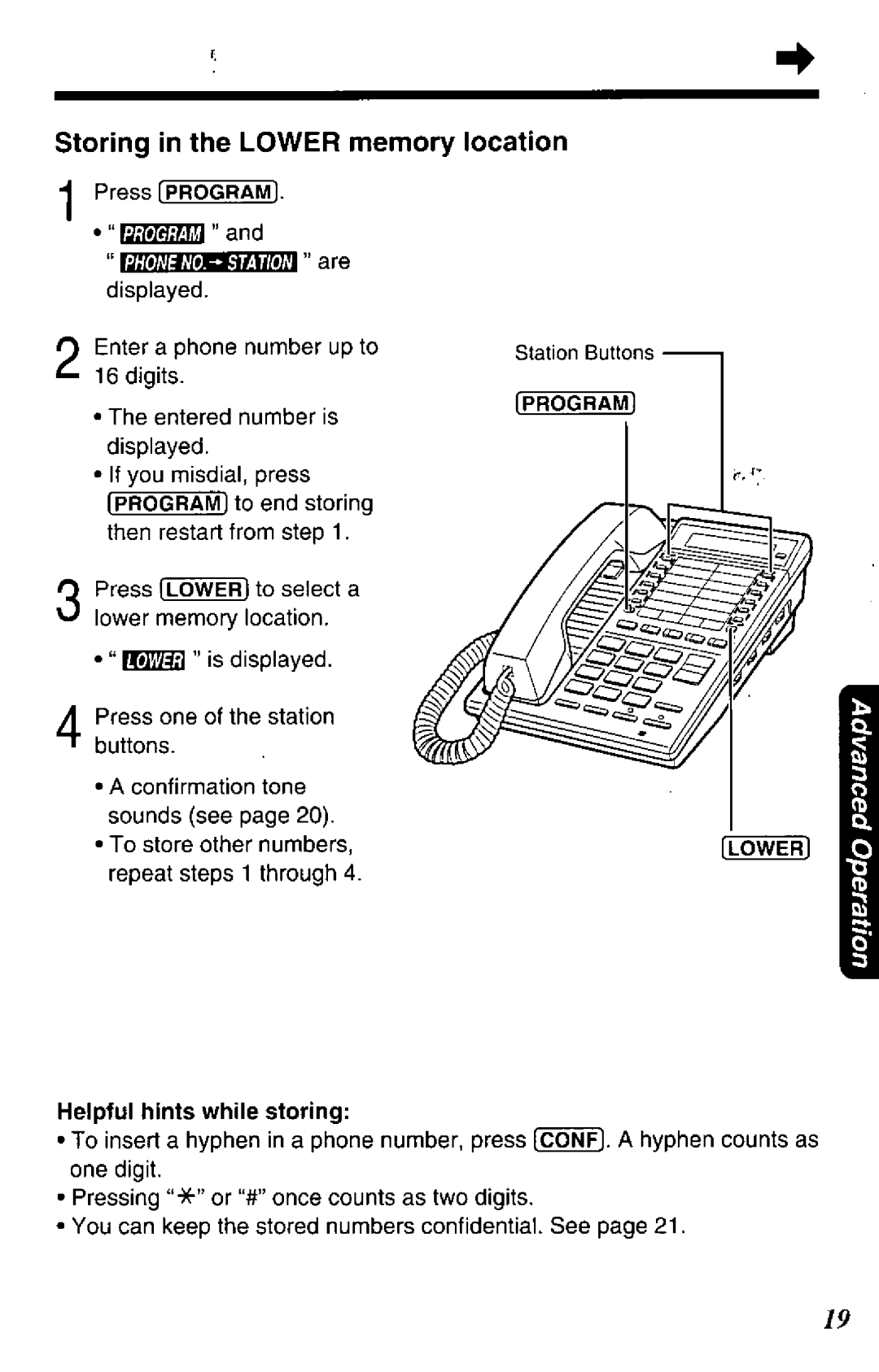 Panasonic KX-TS401W manual 