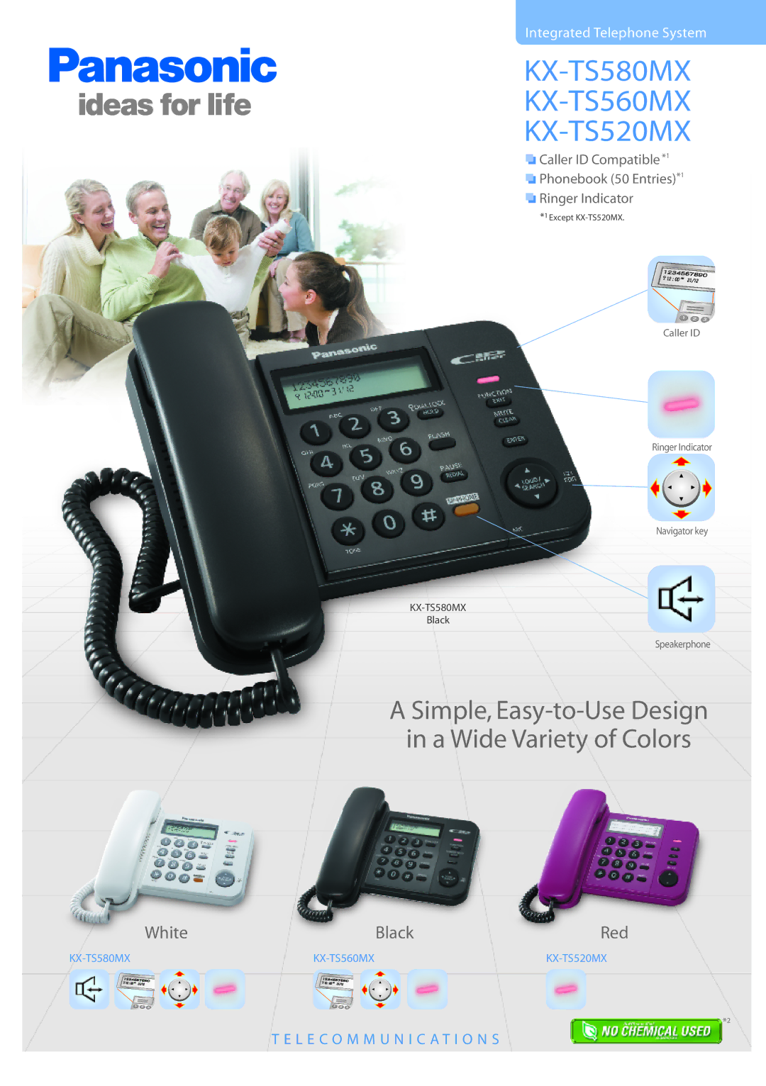 Panasonic KX-TS580MX, KX-TS560MX operating instructions 