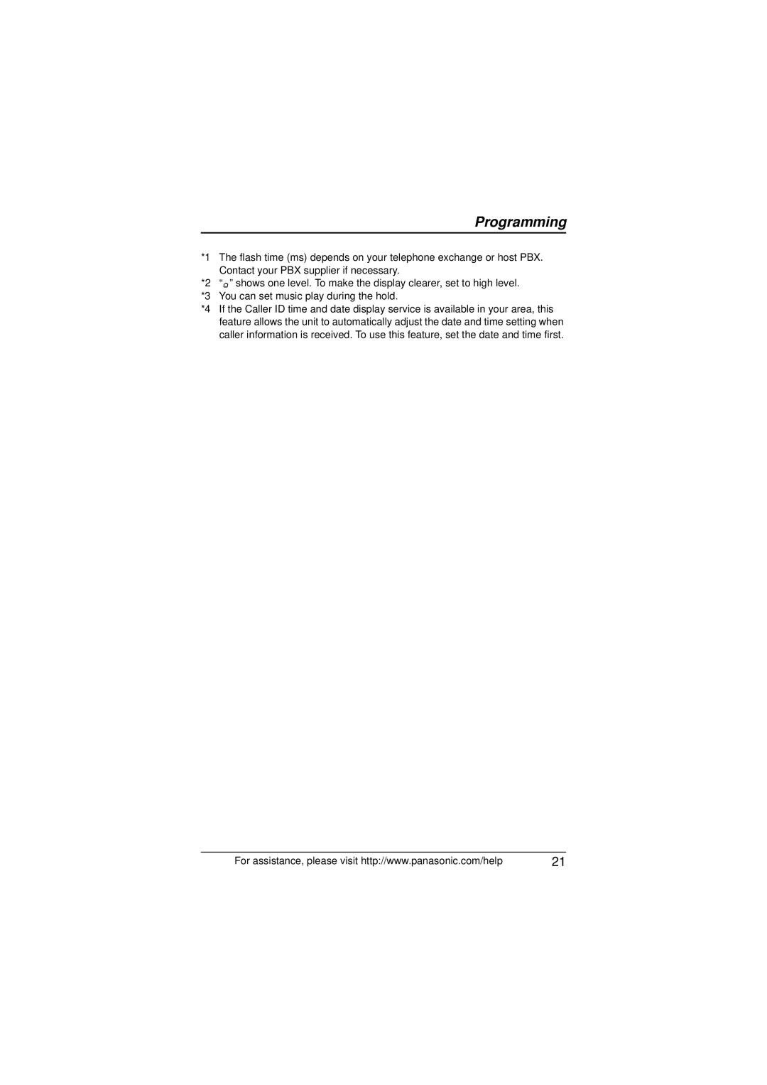 Panasonic KX-TS880 operating instructions Programming 