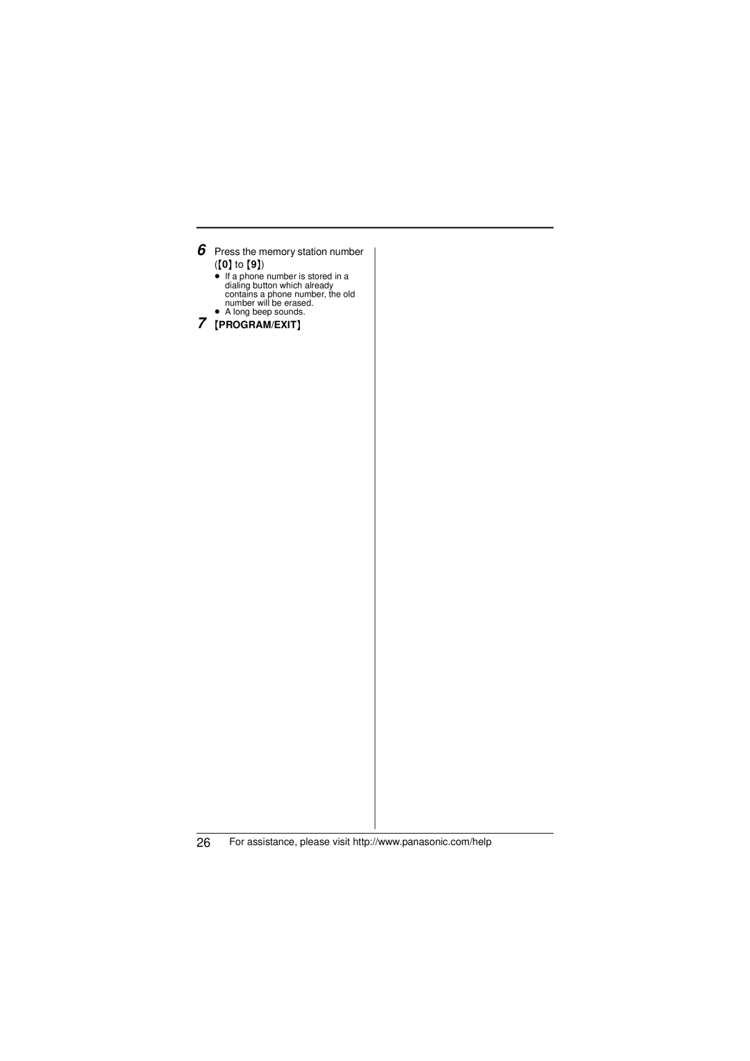 Panasonic KX-TS880 operating instructions Press the memory station number 0 to 