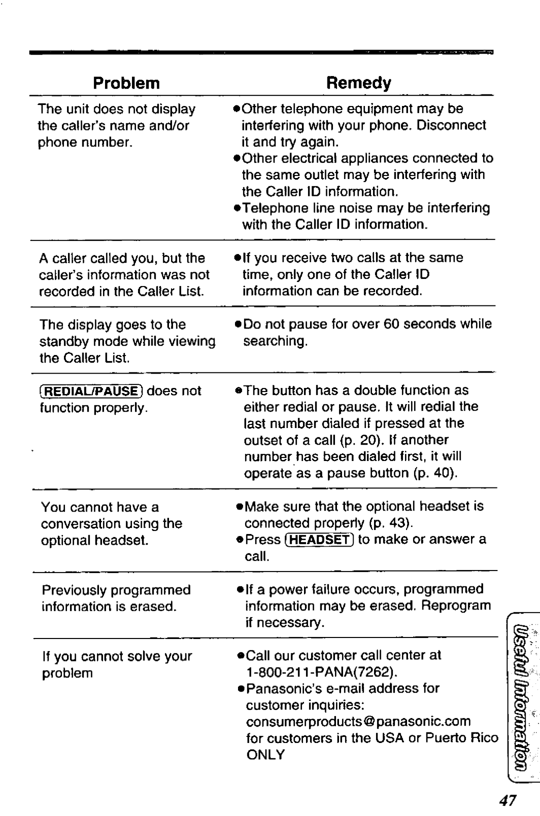 Panasonic KX-TSC12W manual 