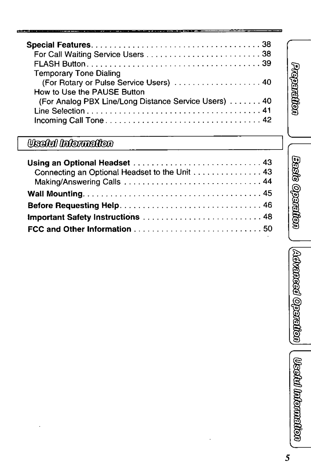 Panasonic KX-TSC12W manual 