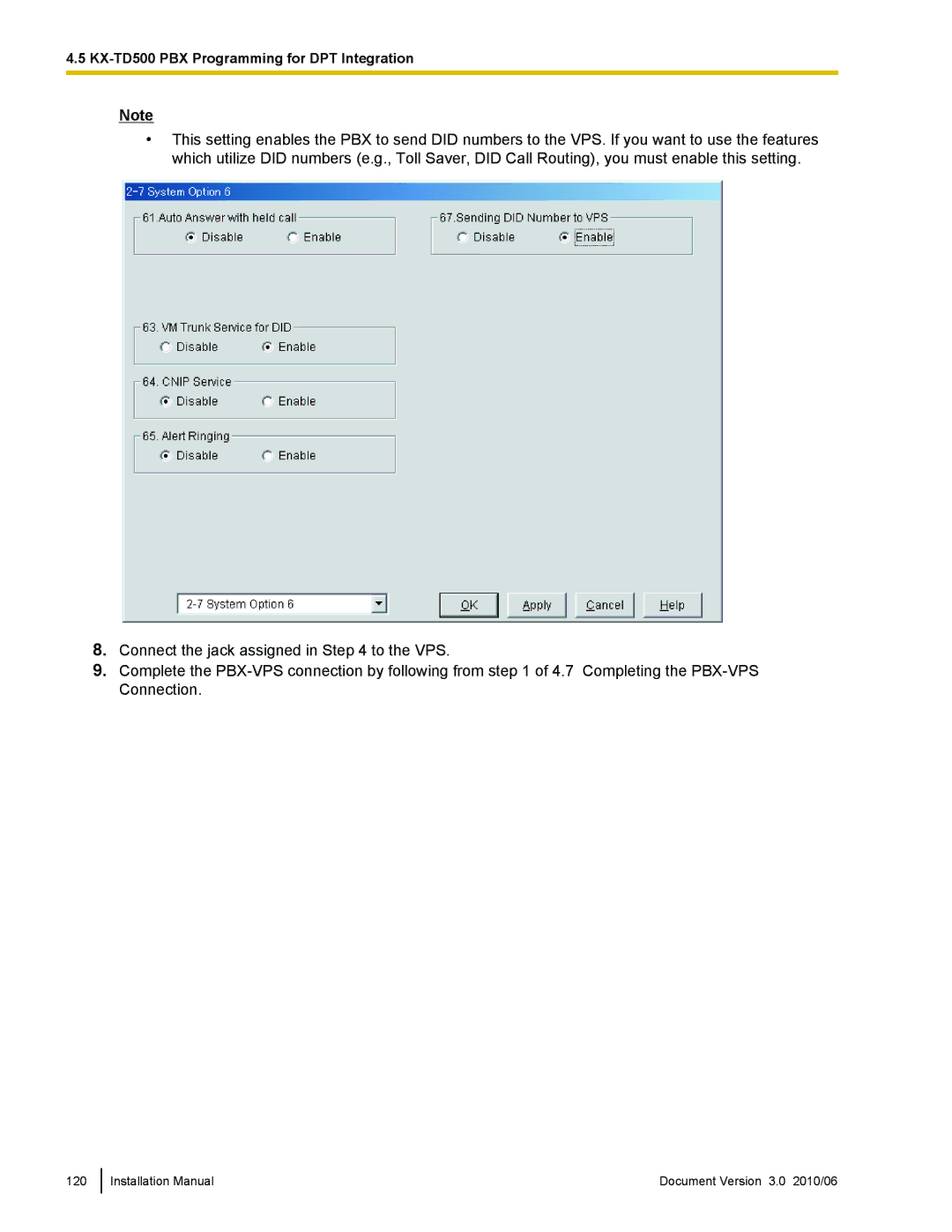 Panasonic KX-TVA50 installation manual Installation Manual Document Version 3.0 2010/06 