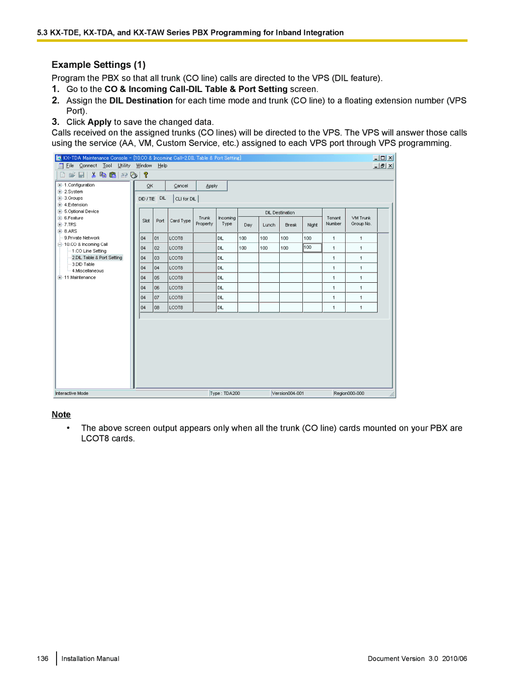 Panasonic KX-TVA50 installation manual Installation Manual Document Version 3.0 2010/06 