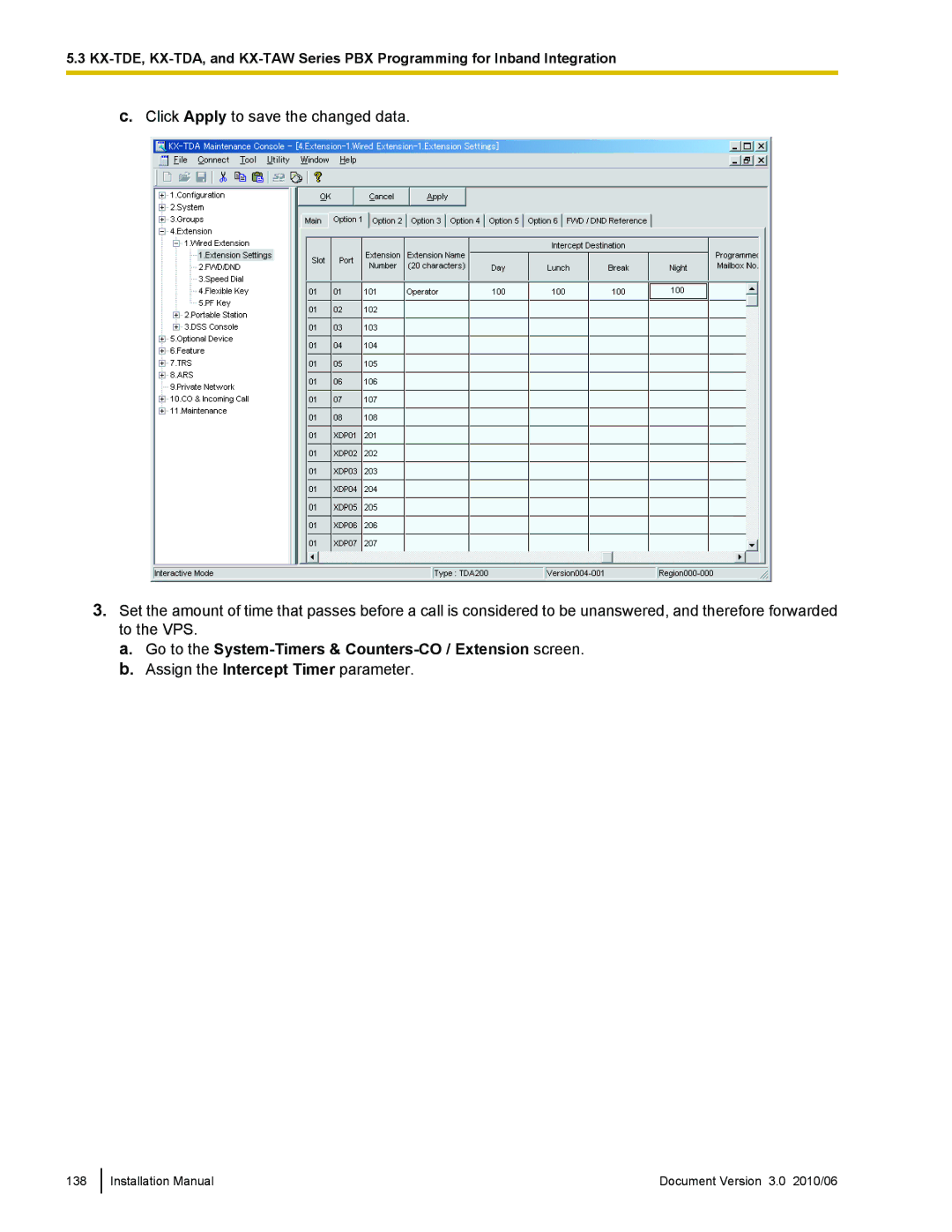 Panasonic KX-TVA50 installation manual Installation Manual Document Version 3.0 2010/06 