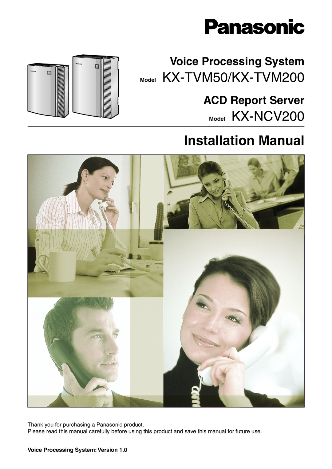 Panasonic KX-TVM50 installation manual ACD Report Server, Voice Processing System Version 