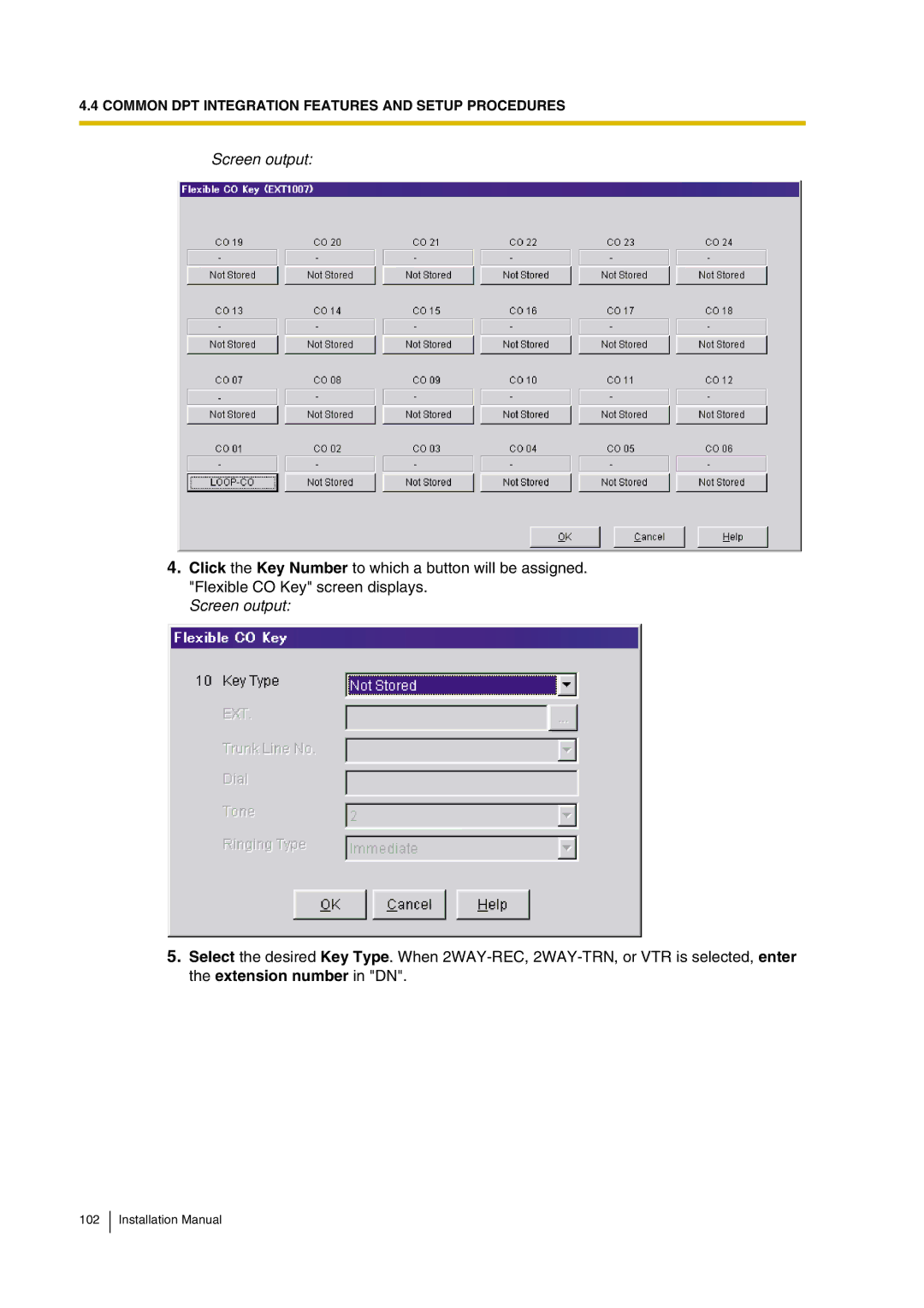 Panasonic KX-TVP200 installation manual Screen output 