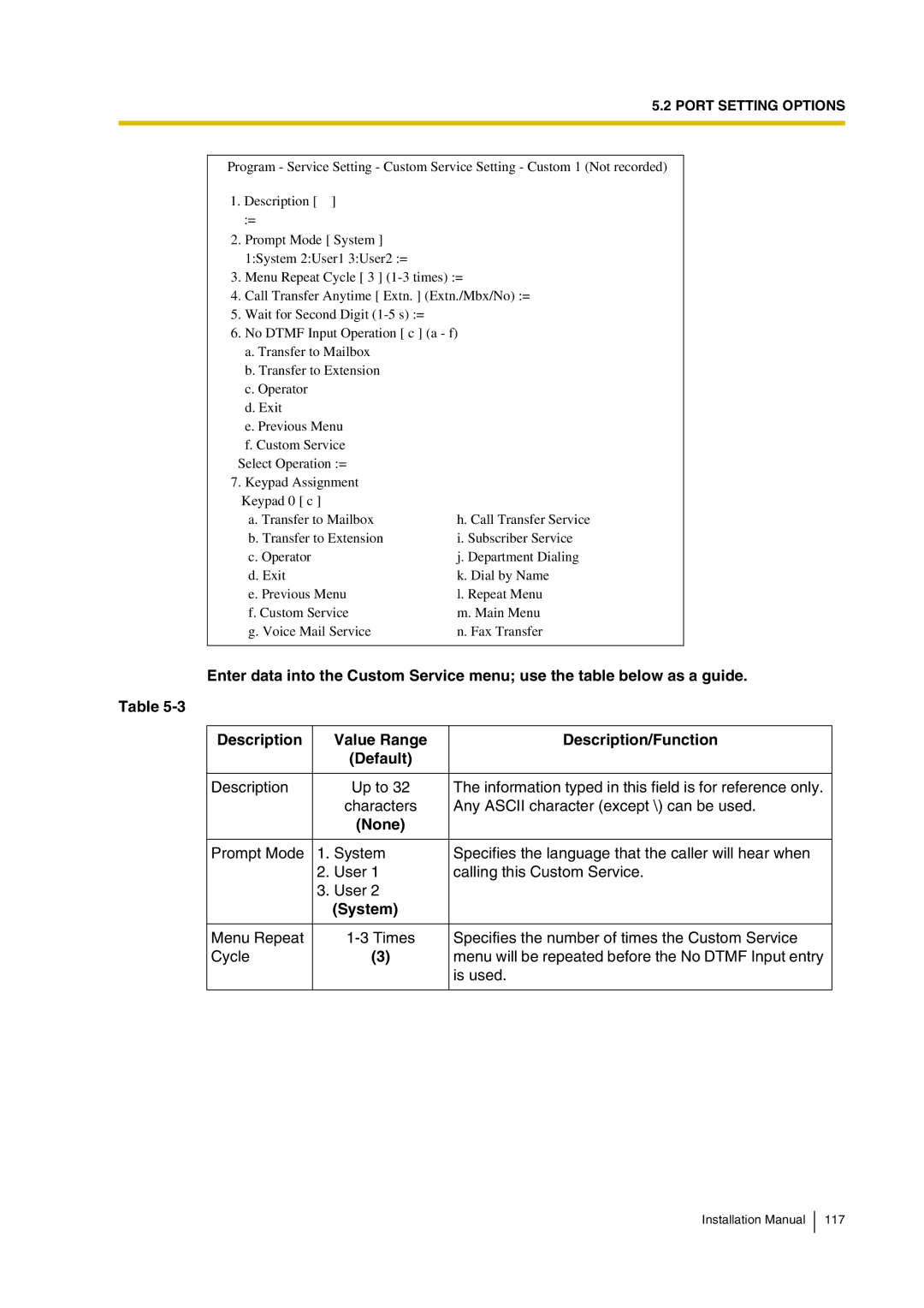 Panasonic KX-TVP200 installation manual None, System 