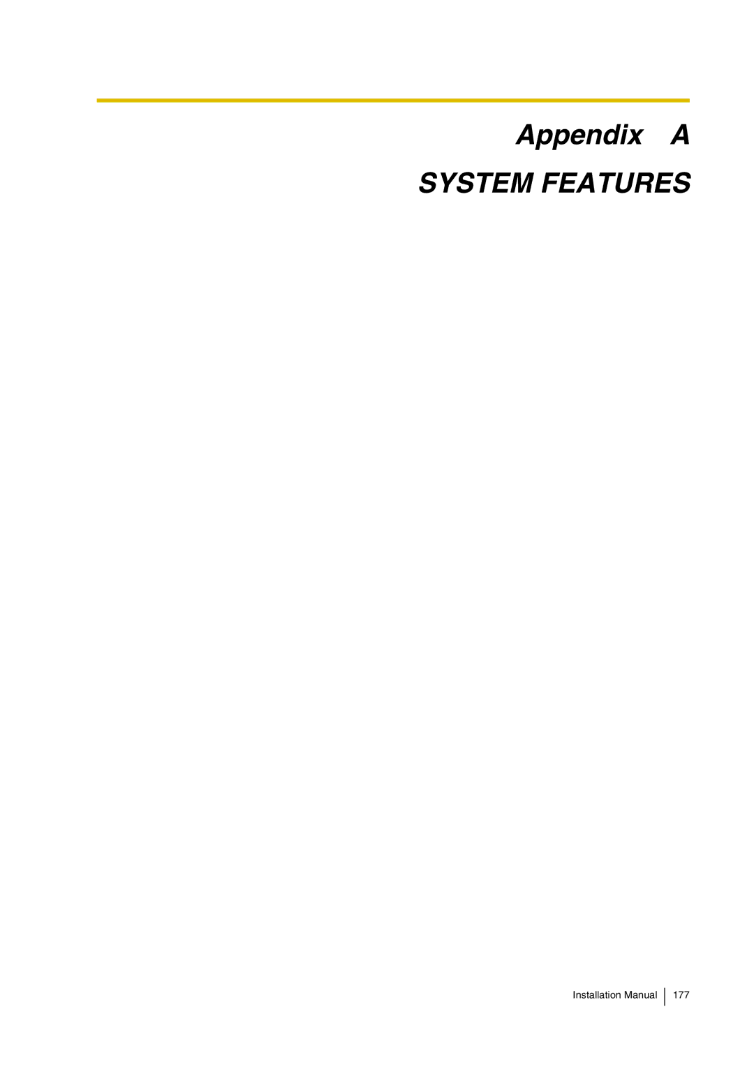 Panasonic KX-TVP200 installation manual System Features 