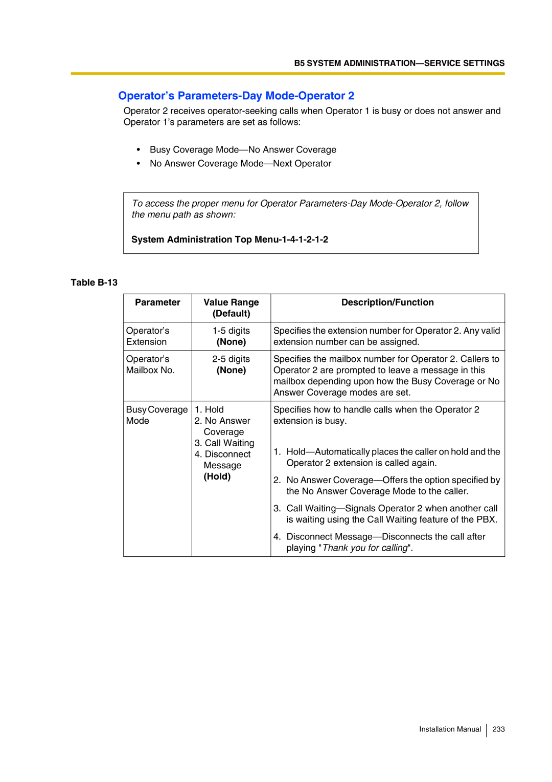 Panasonic KX-TVP200 installation manual Extension number can be assigned 