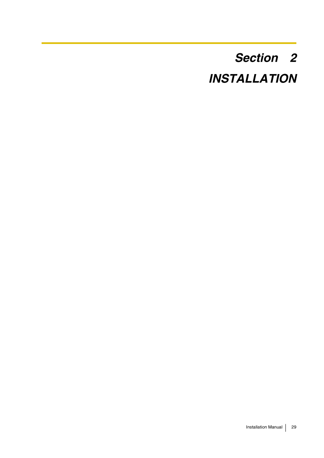 Panasonic KX-TVP200 installation manual Installation 