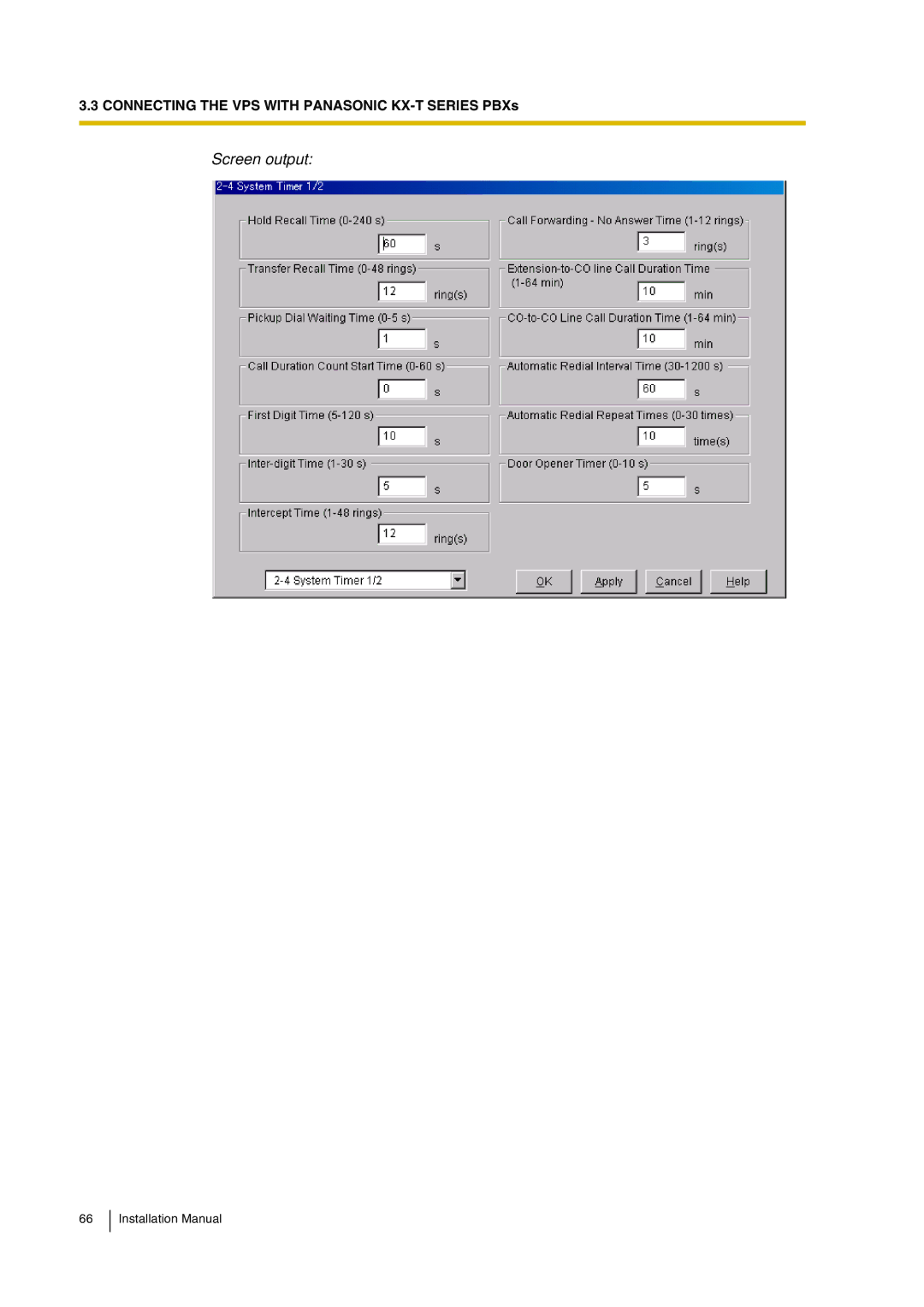 Panasonic KX-TVP200 installation manual Screen output 