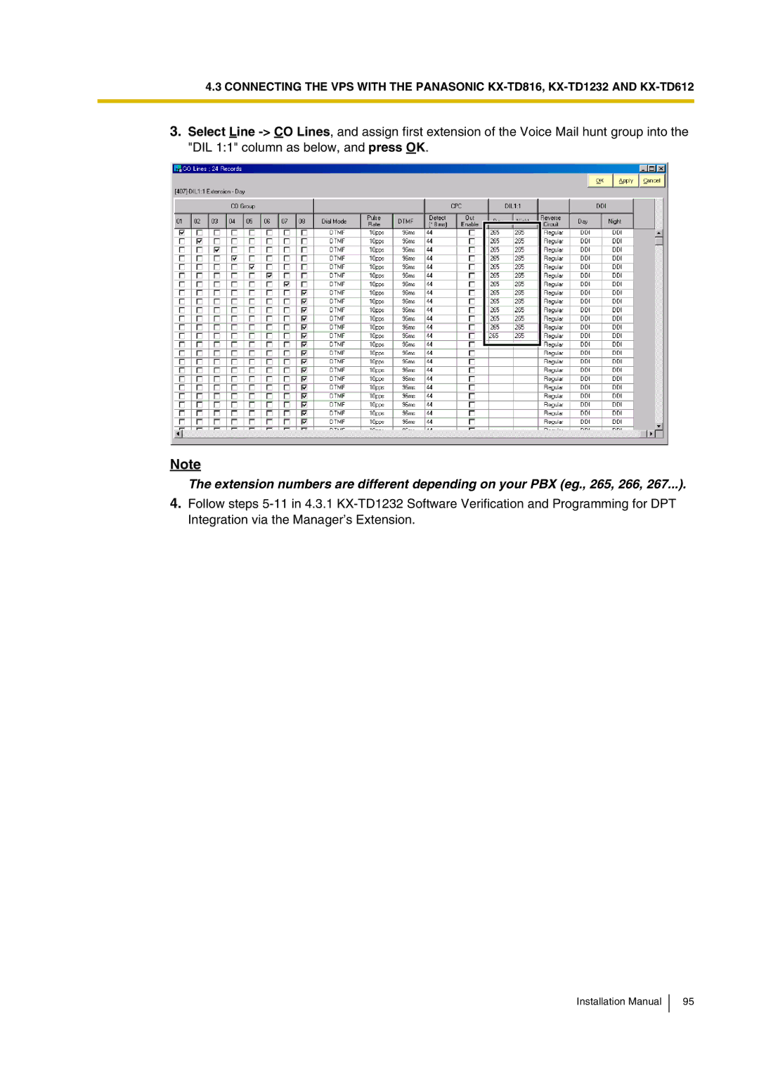 Panasonic KX-TVP200 installation manual Installation Manual 