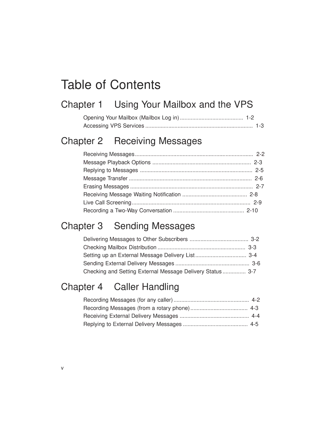 Panasonic KX-TVP200E manual Table of Contents 