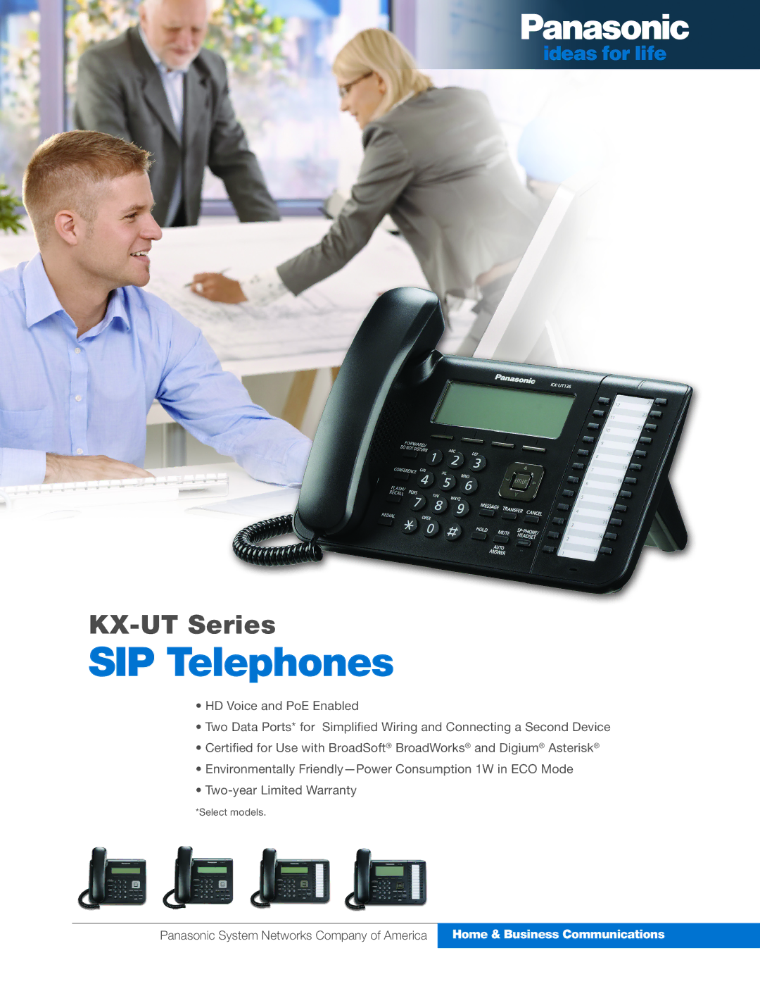 Panasonic KX-UT warranty SIP Telephones 