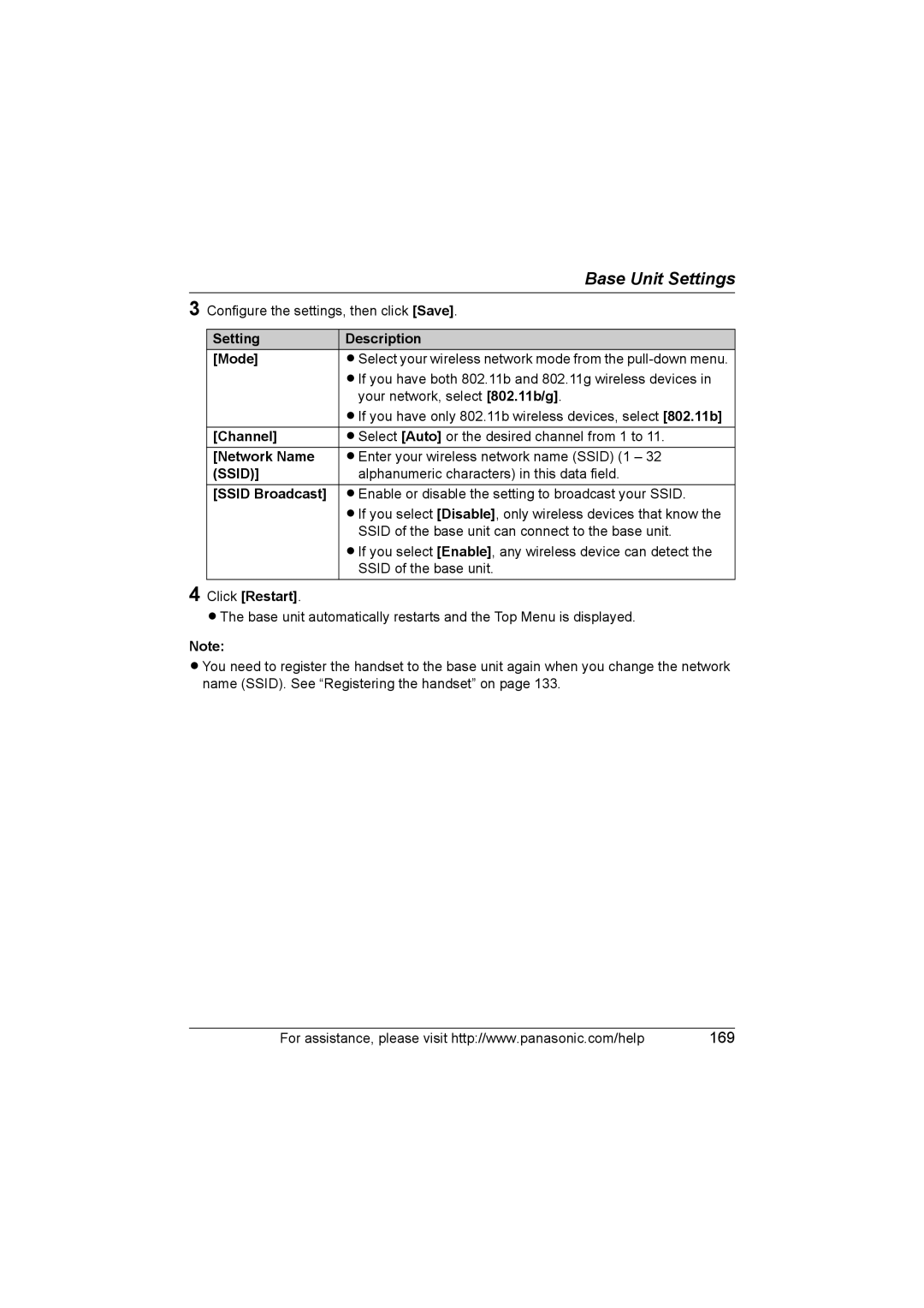 Panasonic KX WP1050 operating instructions 169 