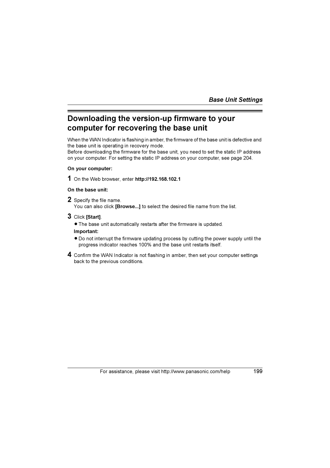 Panasonic KX WP1050 operating instructions On your computer, On the base unit 